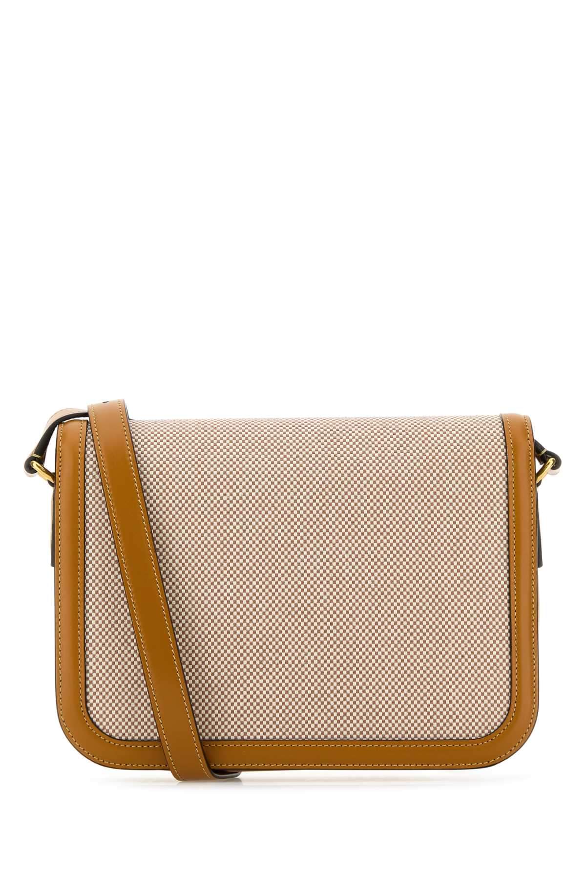 Valentino Garavani Men Two-Tone Canvas And Leather 9To5 Shoulder Bag VALENTINO GARAVANI