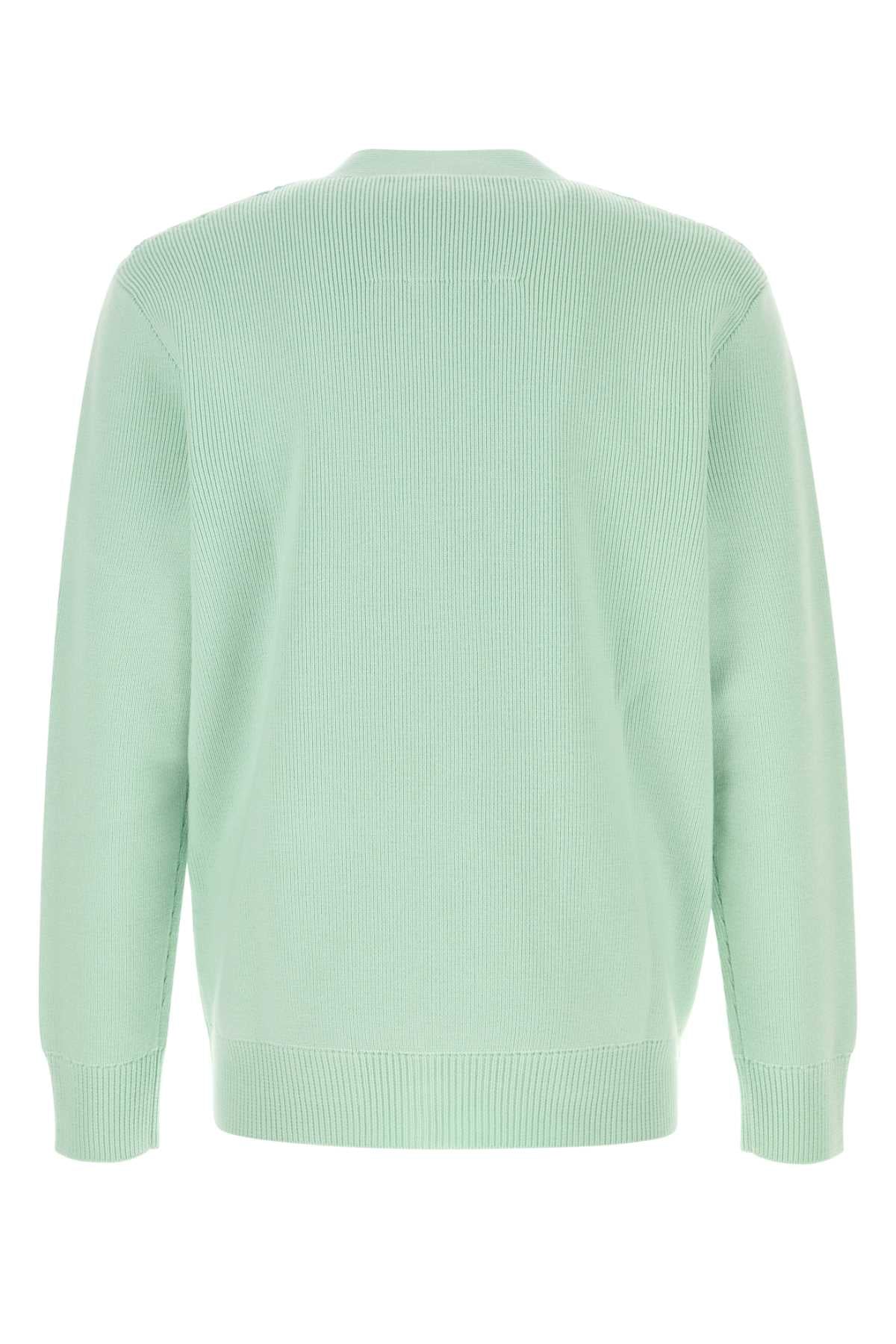 Givenchy Men Pastel Green Wool Blend Cardigan GIVENCHY