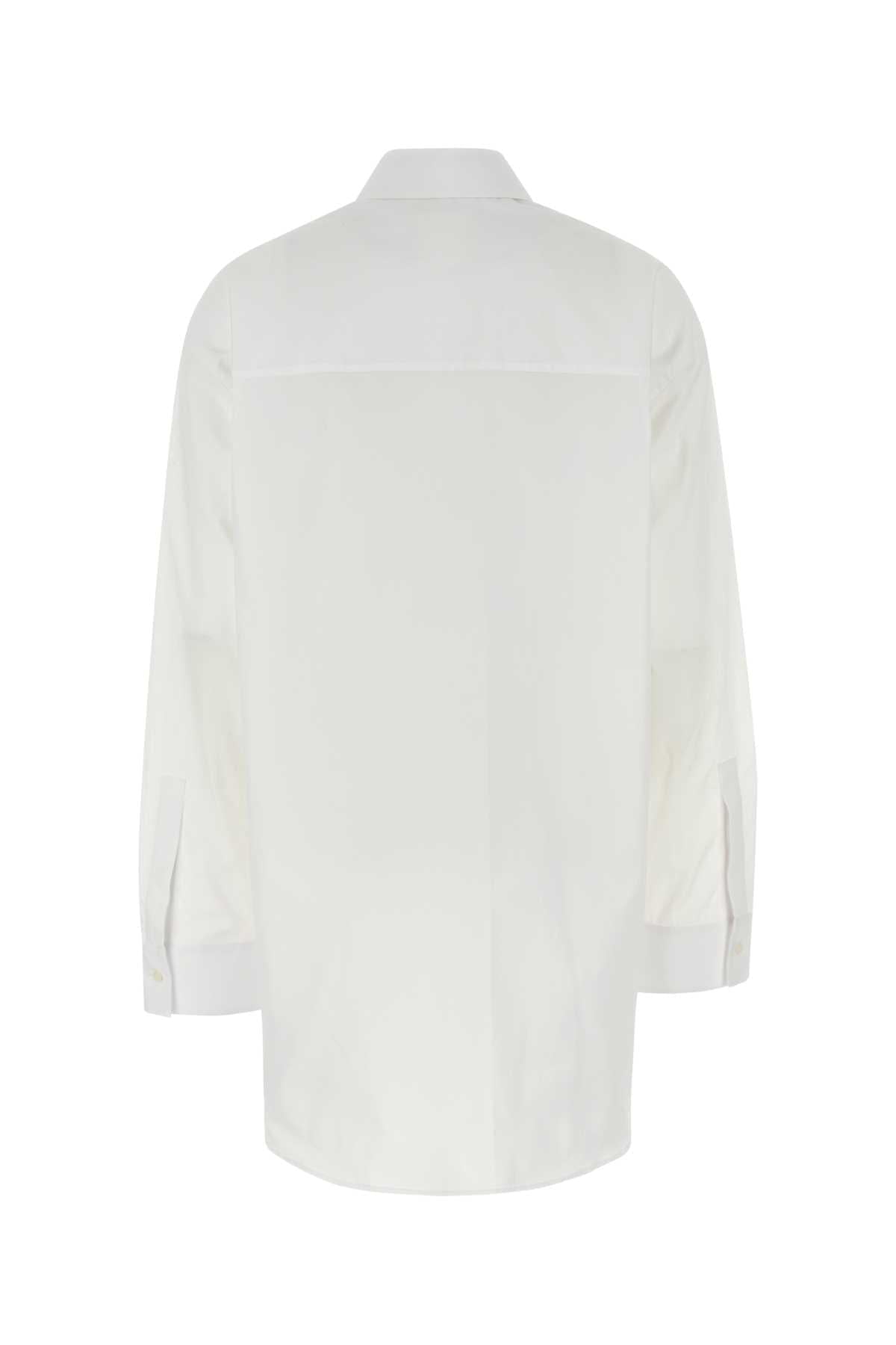 Givenchy Women White Poplin Oversize Shirt GIVENCHY