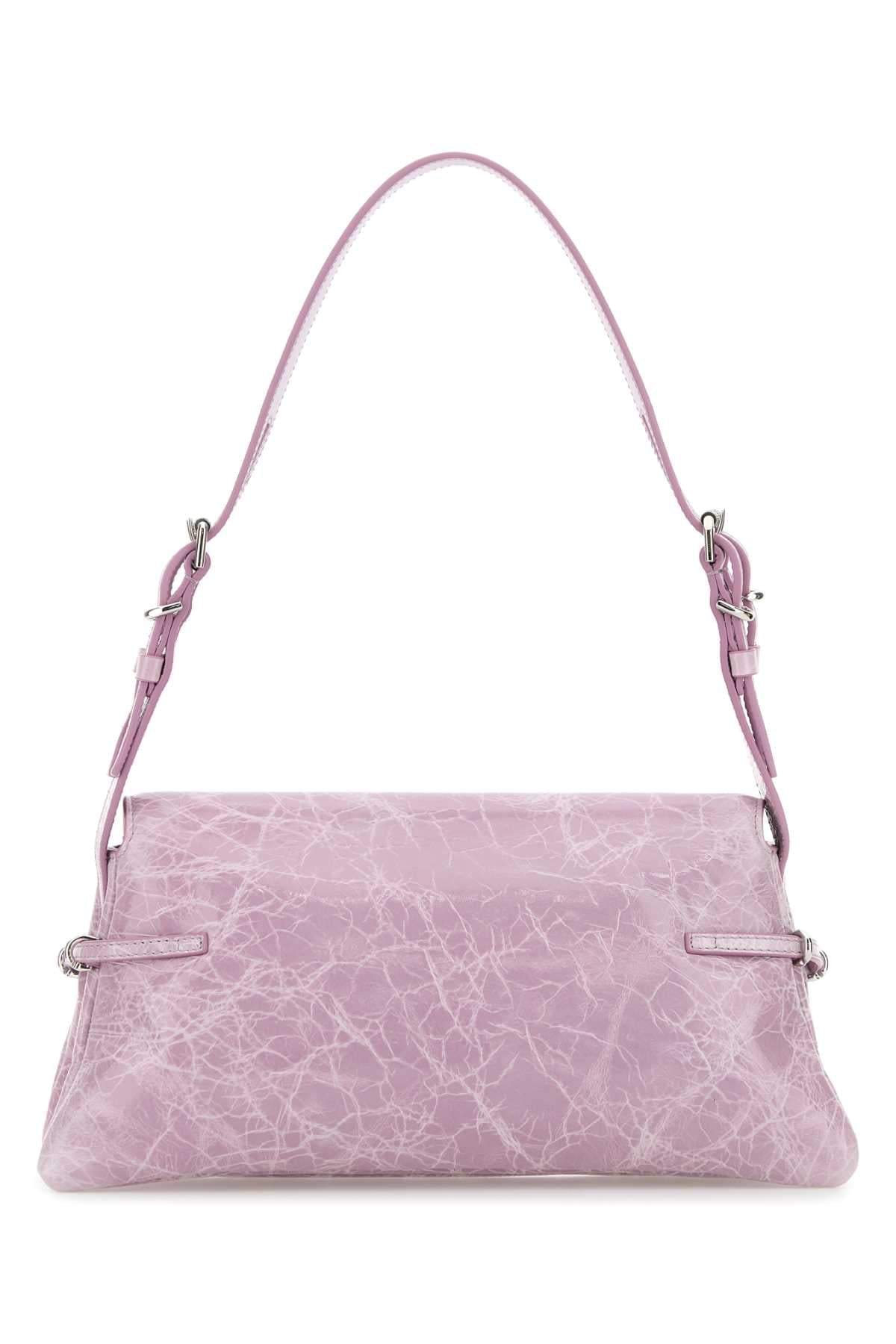 Givenchy Women Lilac Leather P’Tit Voyou Shoulder Bag GIVENCHY