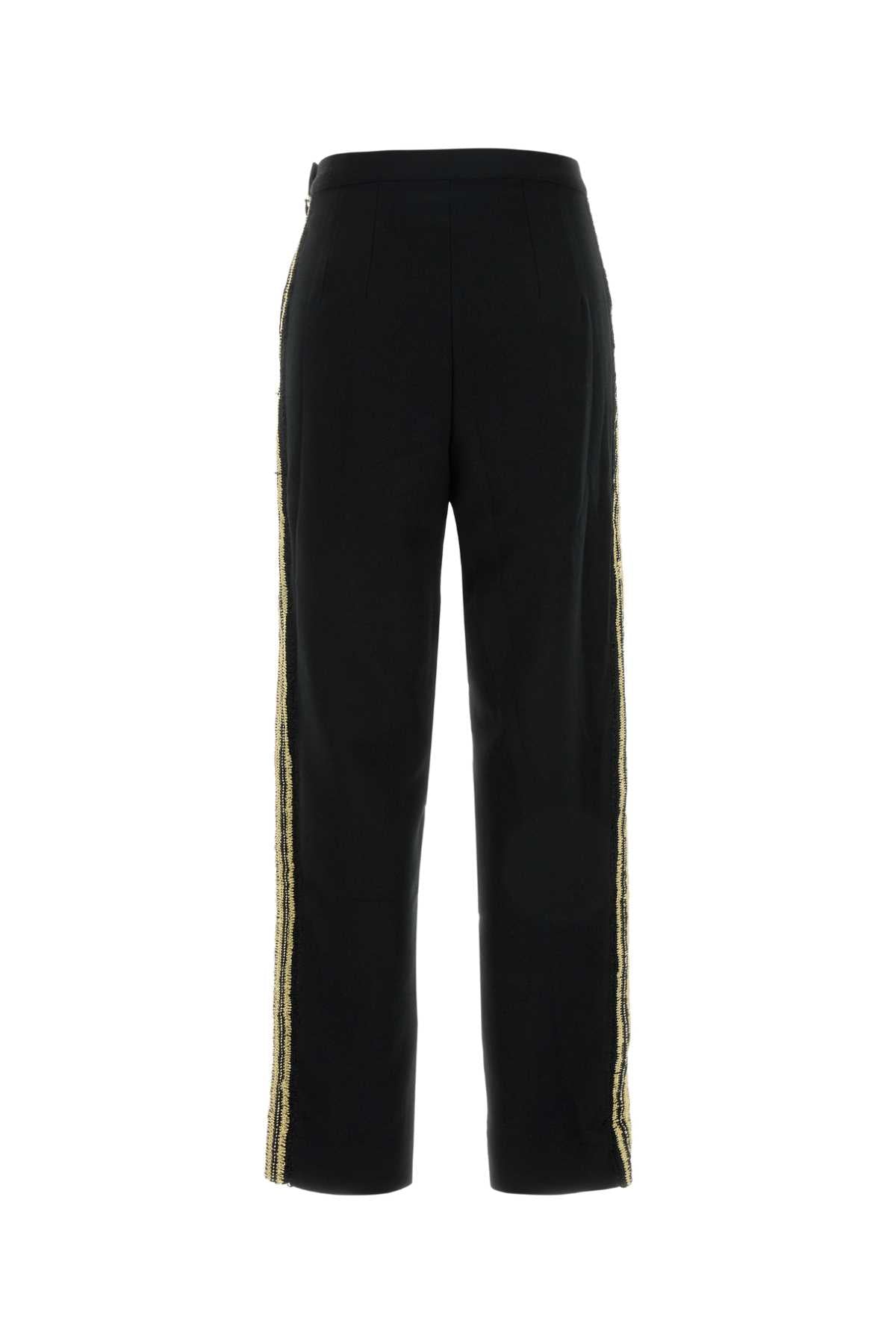 Bode Women Black Crepe Pant BODE