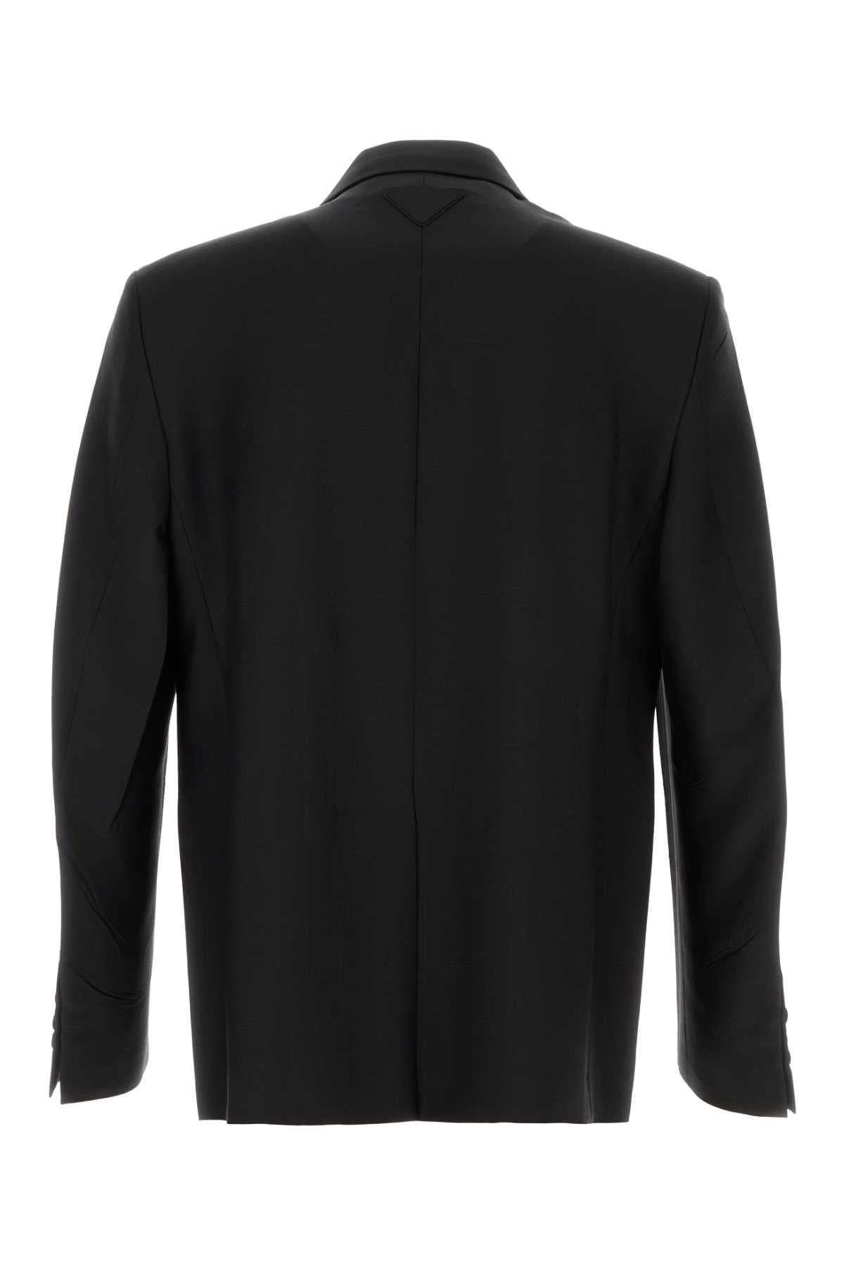 Prada Men Black Mohair Blend Blazer PRADA