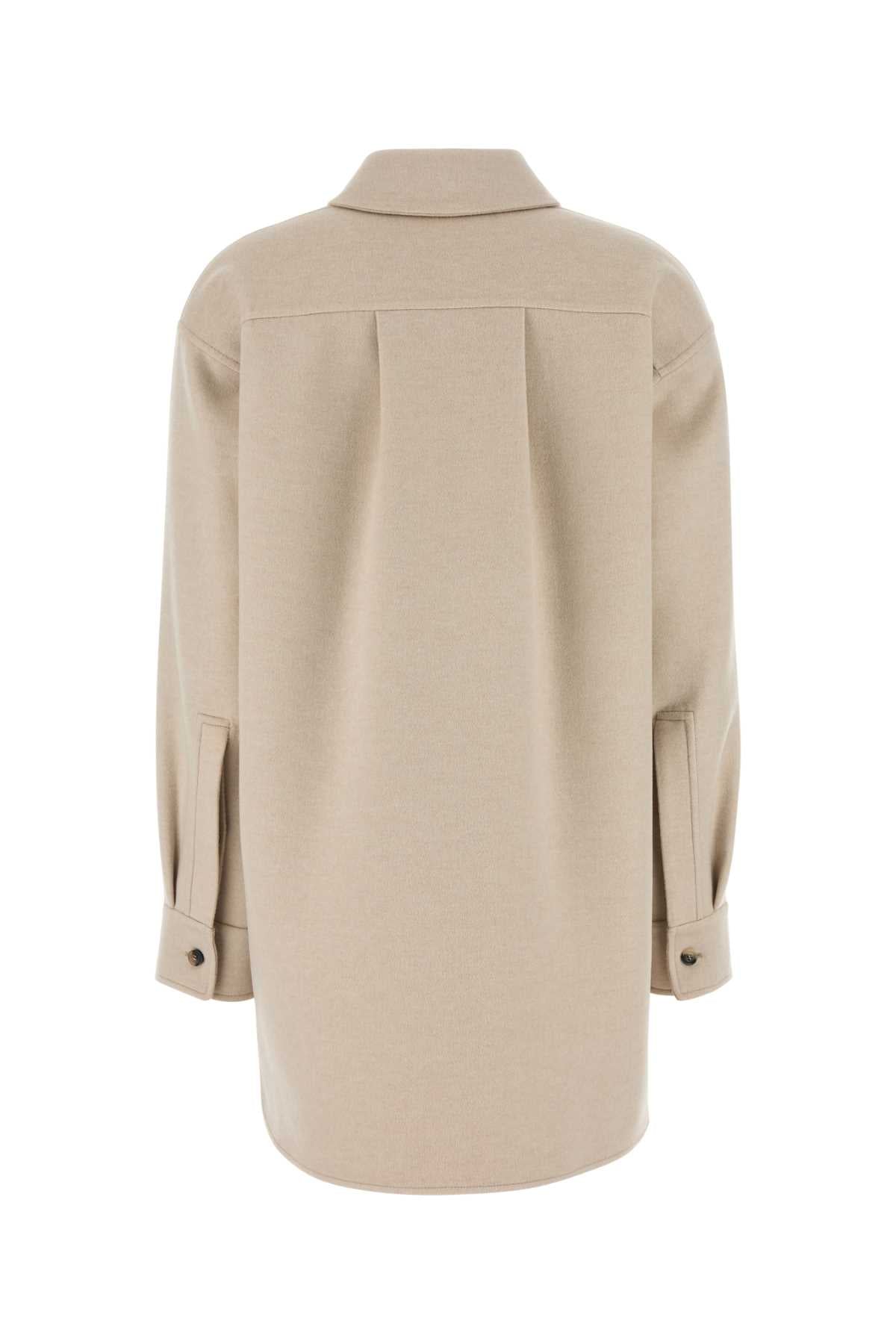 Loewe Women Sand Flannel Shirt LOEWE