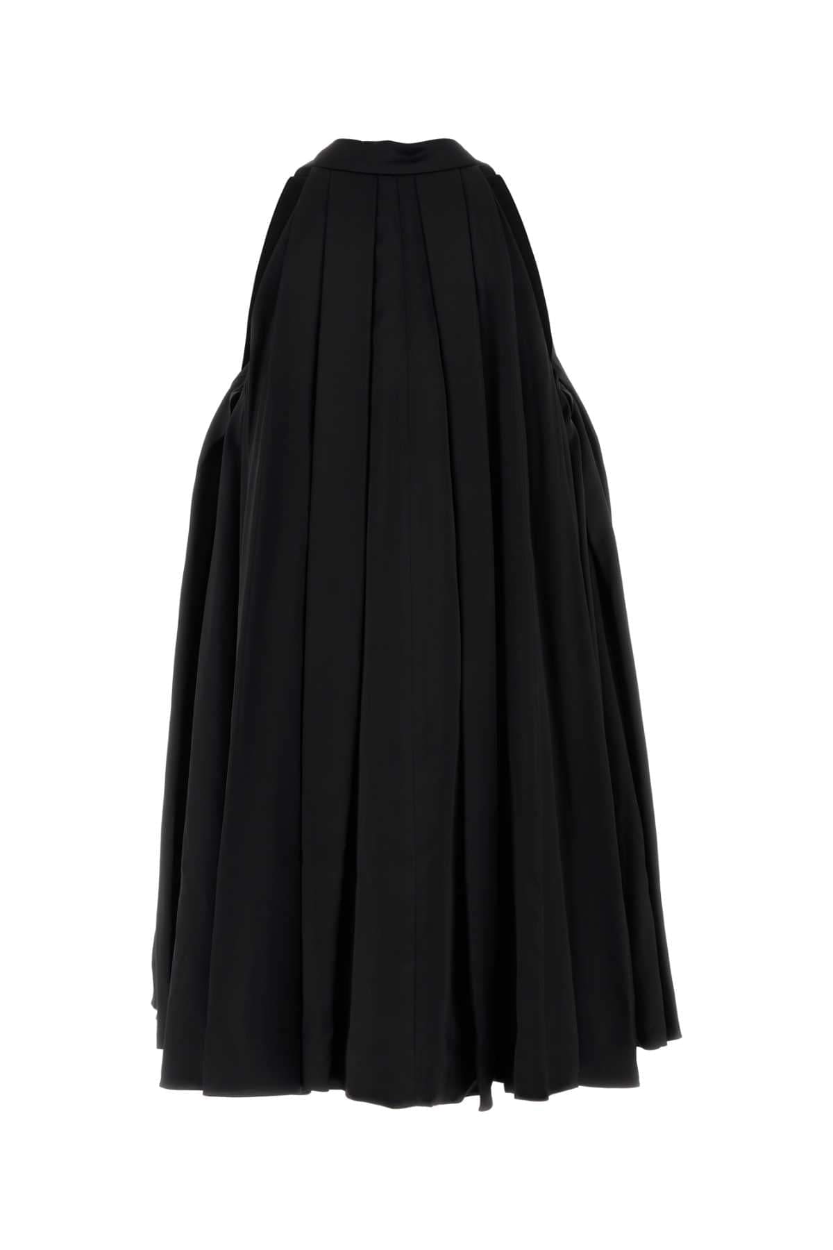 Loewe Women Black Satin Mini Dress LOEWE