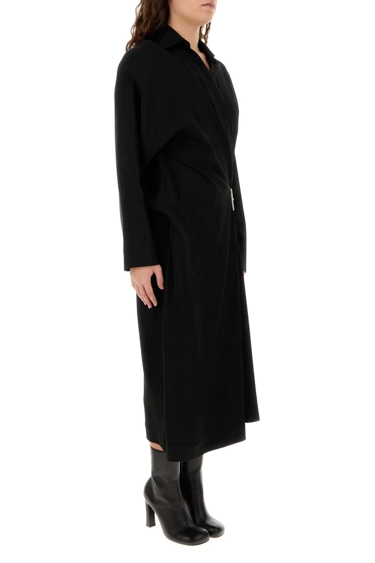 Loewe Women Black Stretch Cady Dress LOEWE