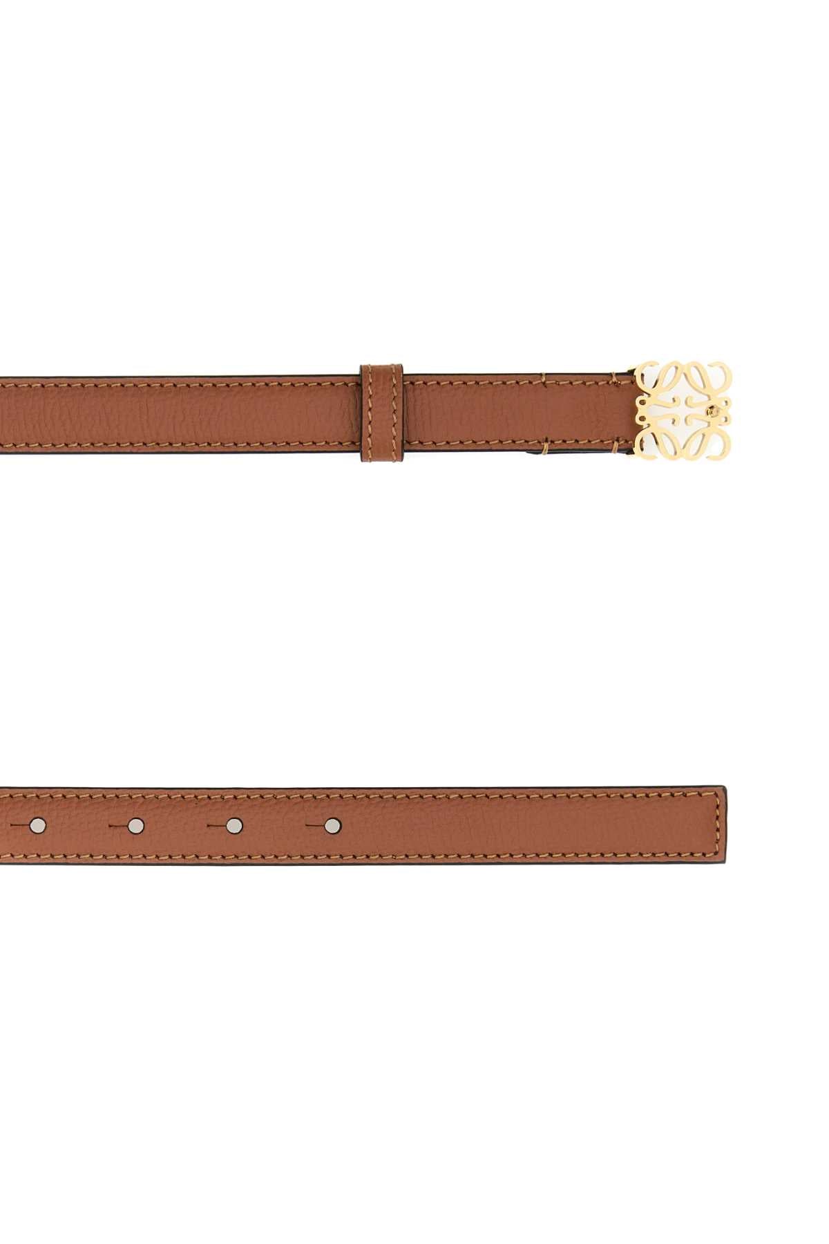 Loewe Women Caramel Leather Belt LOEWE