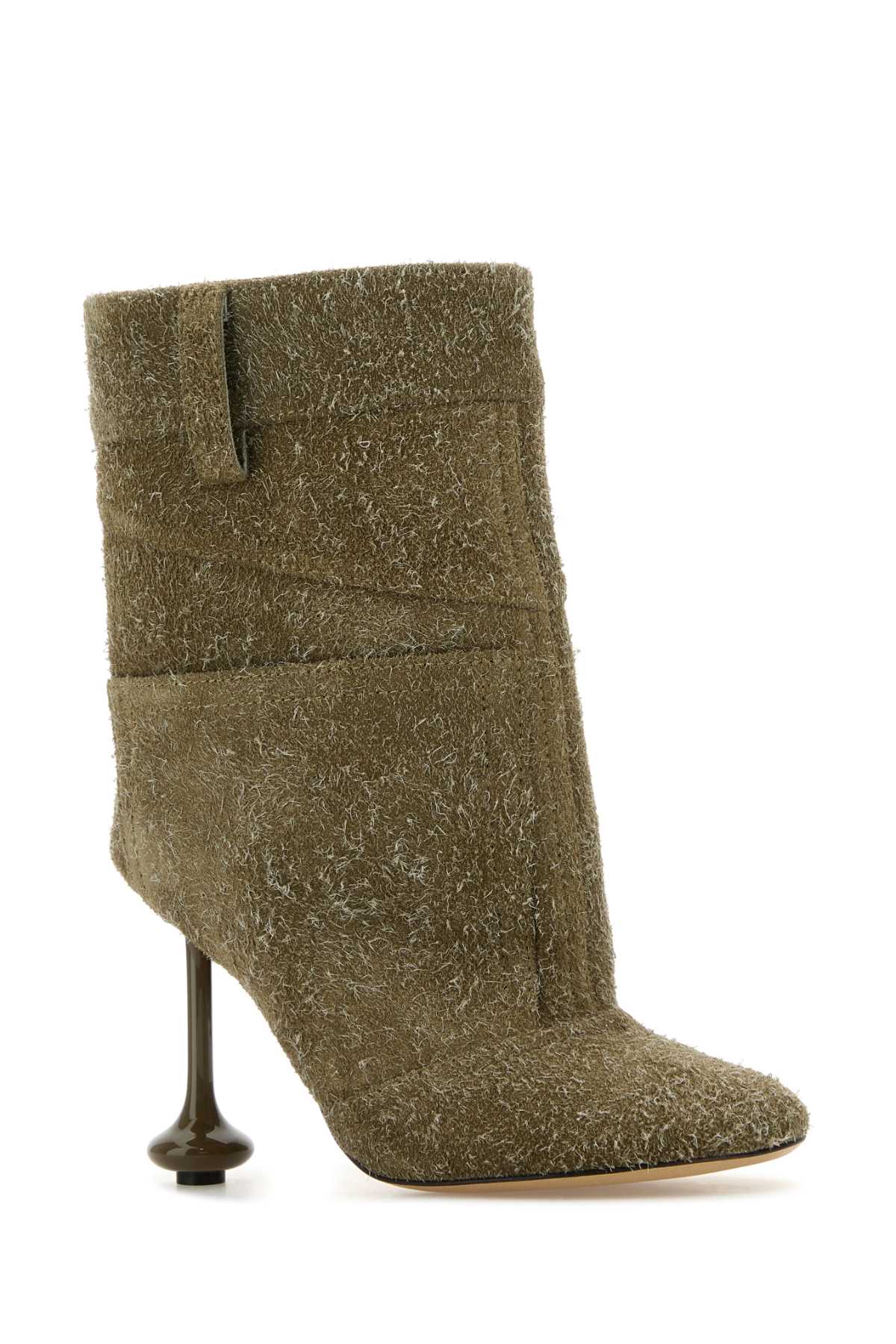 Loewe Women Khaki Suede Toy Panta Ankle Boots LOEWE