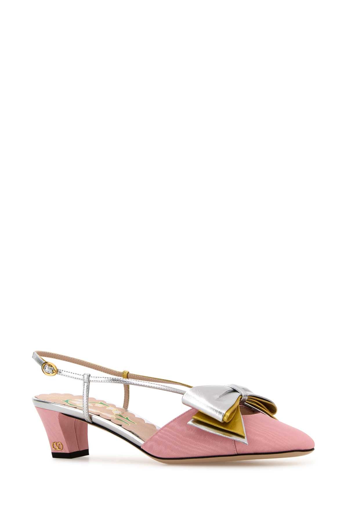 Valentino Garavani Women Pink Fabric Bowow Pumps VALENTINO GARAVANI