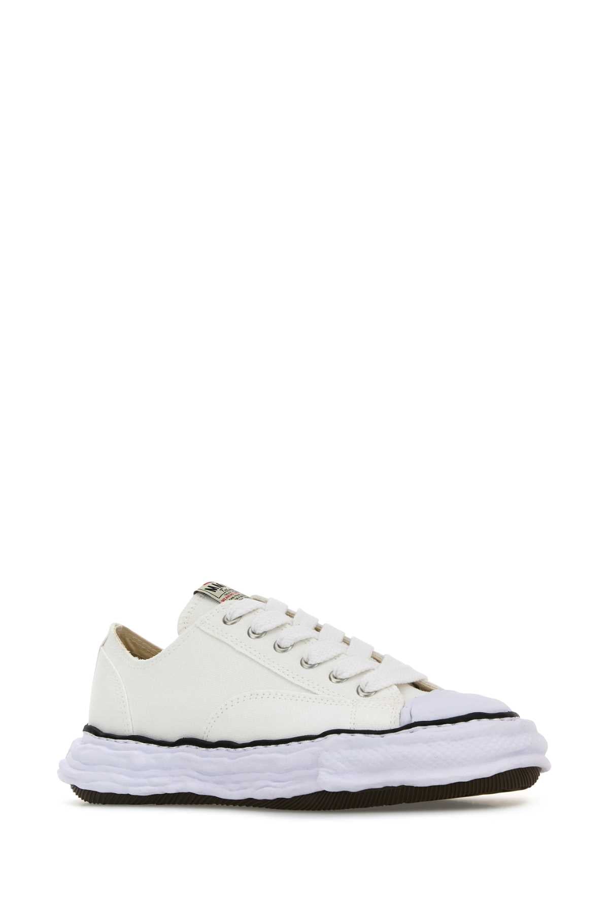 Maison Mihara Yasuhiro Men White Canvas Sneakers MAISON MIHARA YASUHIRO