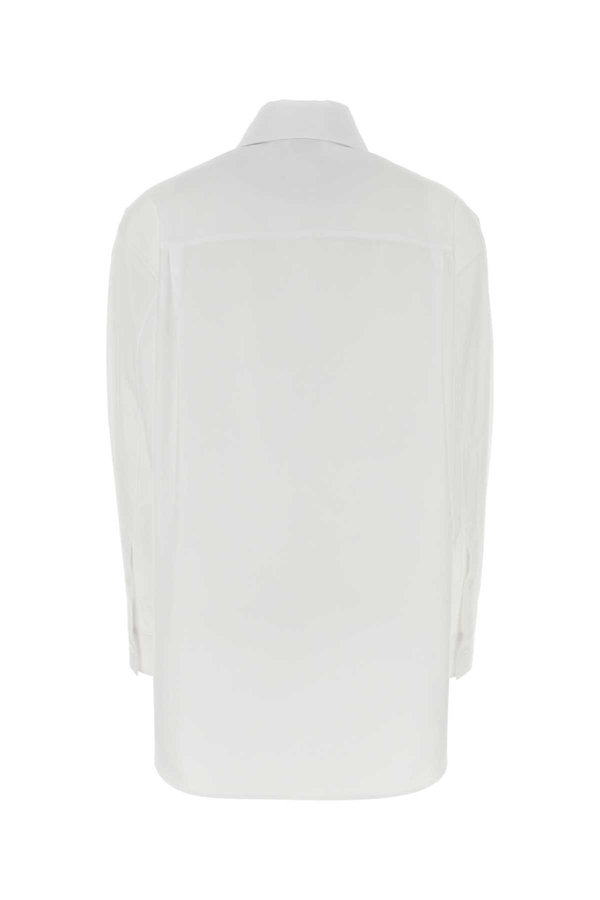 Alexander Mcqueen Women White Poplin Shirt ALEXANDER MCQUEEN