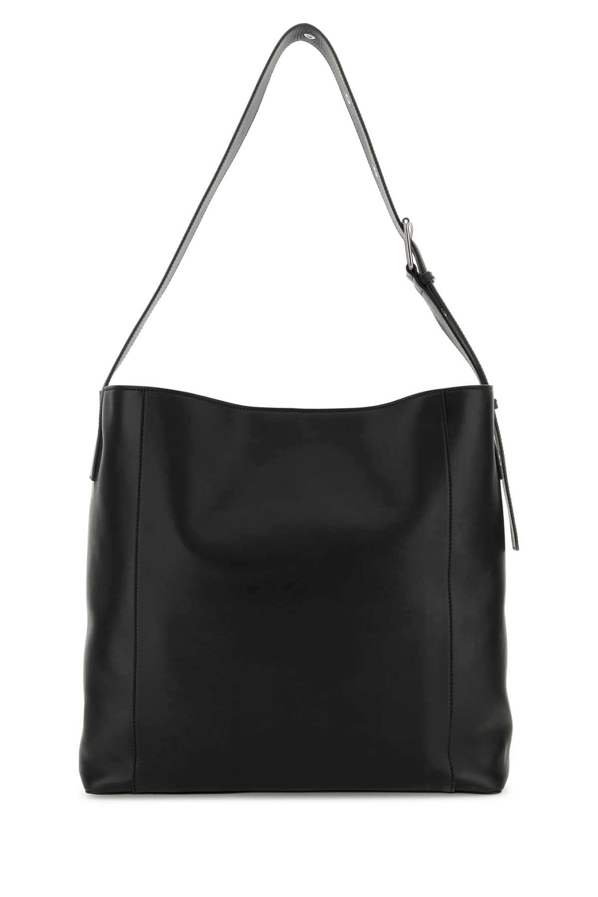 Alexander Mcqueen Men Black Leather Pendant Shopping Bag ALEXANDER MCQUEEN