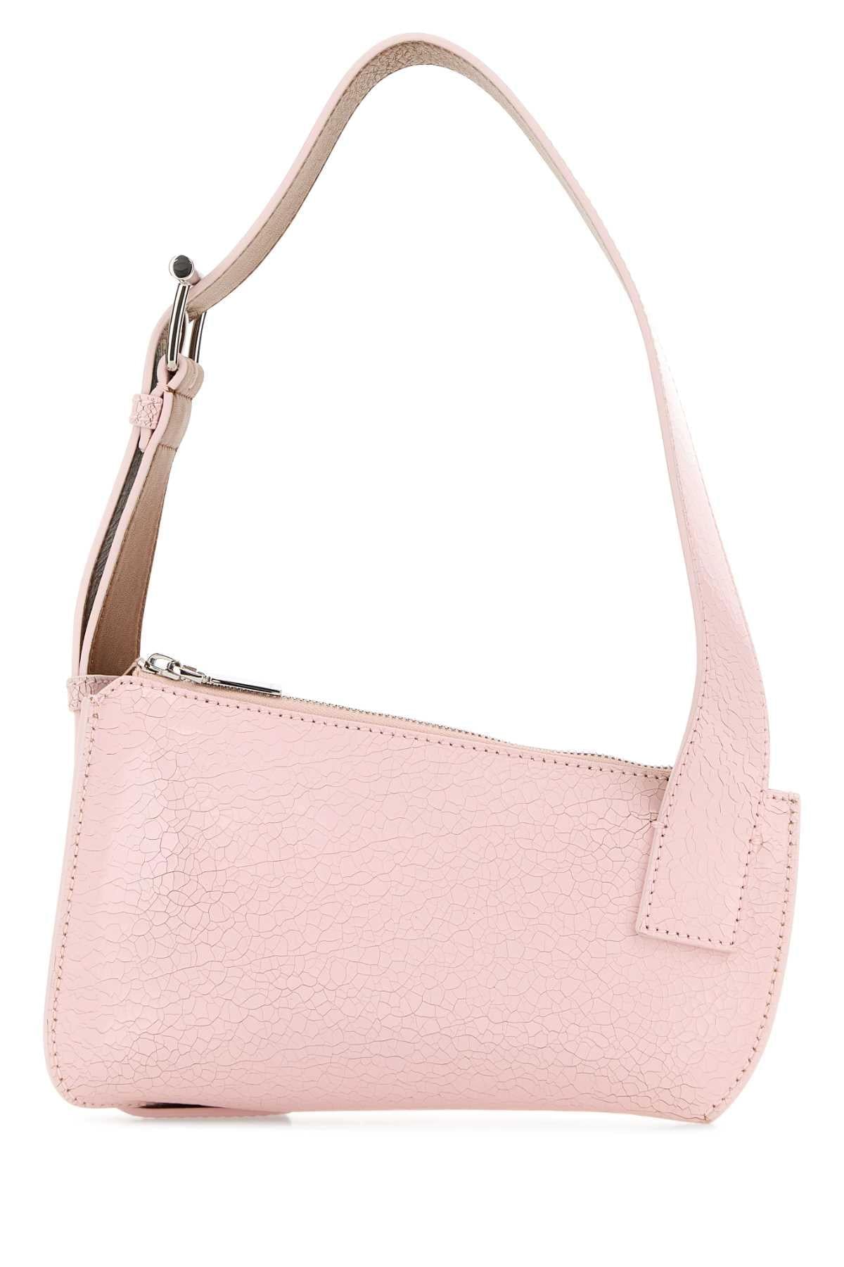 Alexander Mcqueen Women Pink Leather Sling T-Bar Crossbody Bag ALEXANDER MCQUEEN