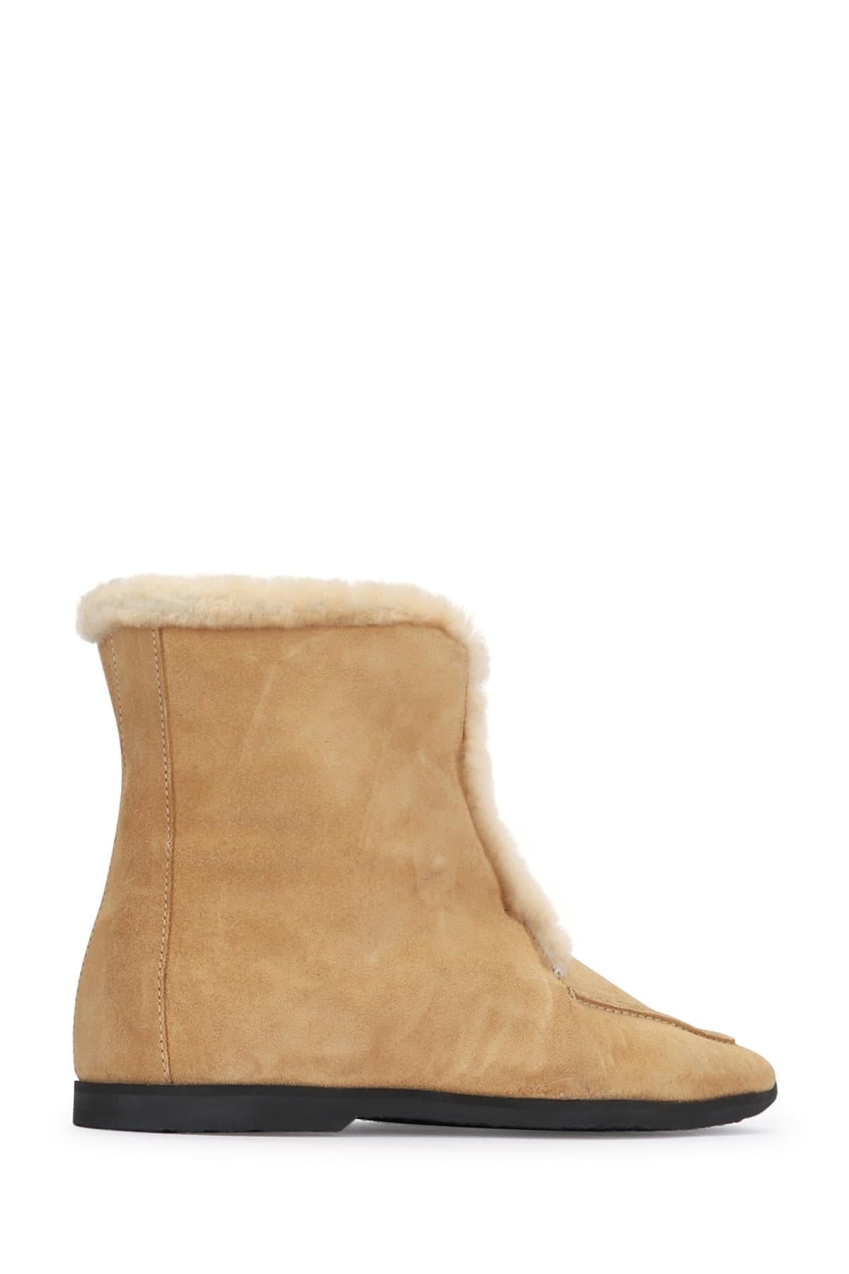 Toteme Women Shearling-Edge Winter Boots TOTEME