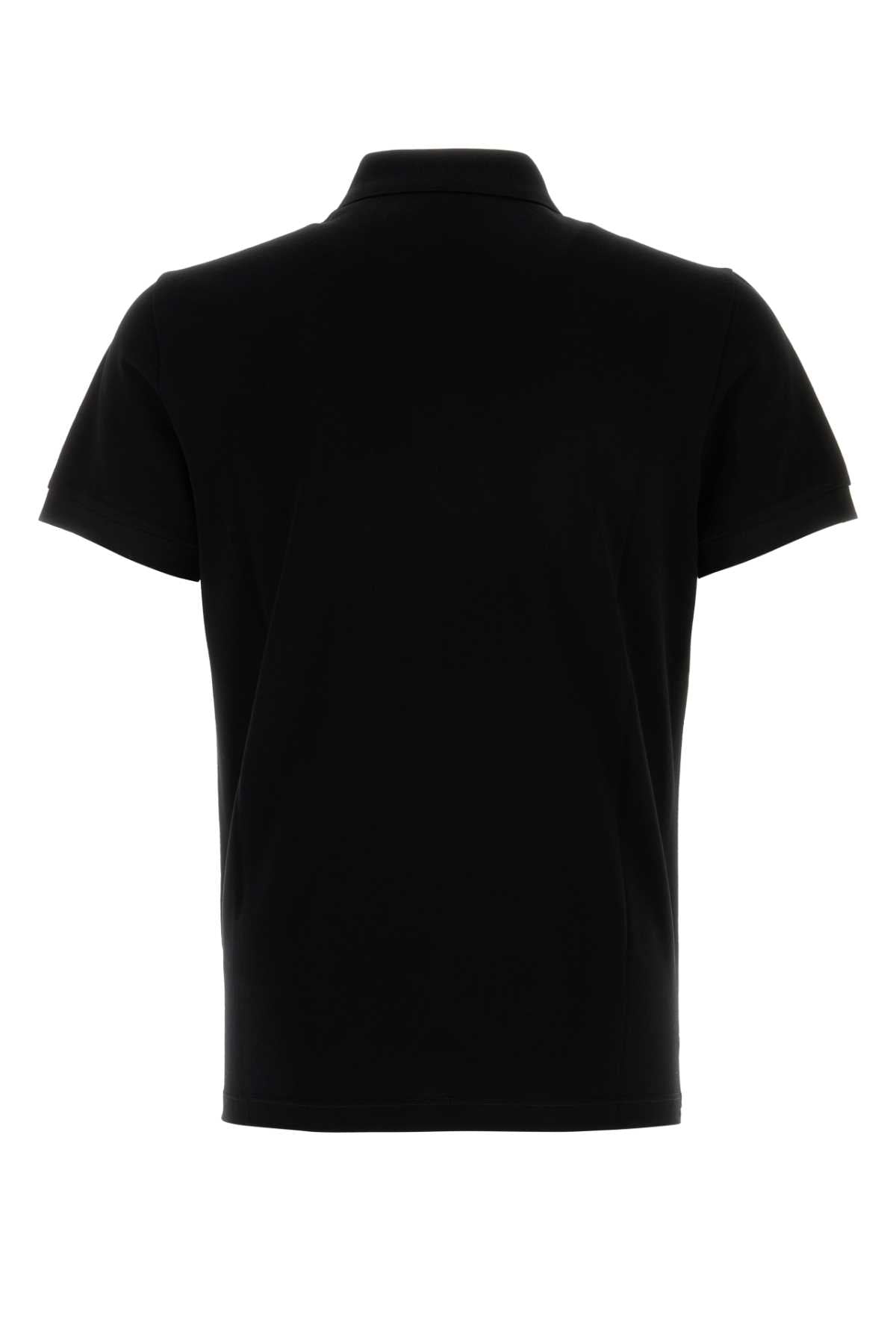 Fendi Men Black Piquet Polo Shirt FENDI