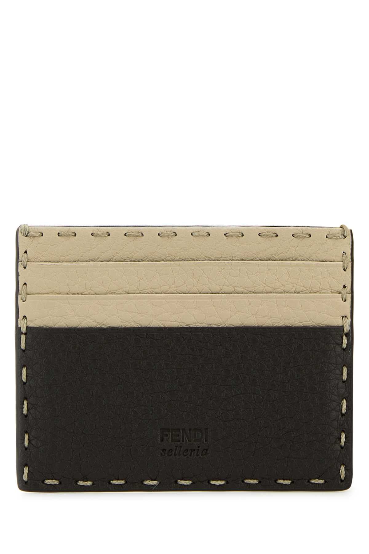 Fendi Men Two-Tone Leather Sellerie Card Holder FENDI