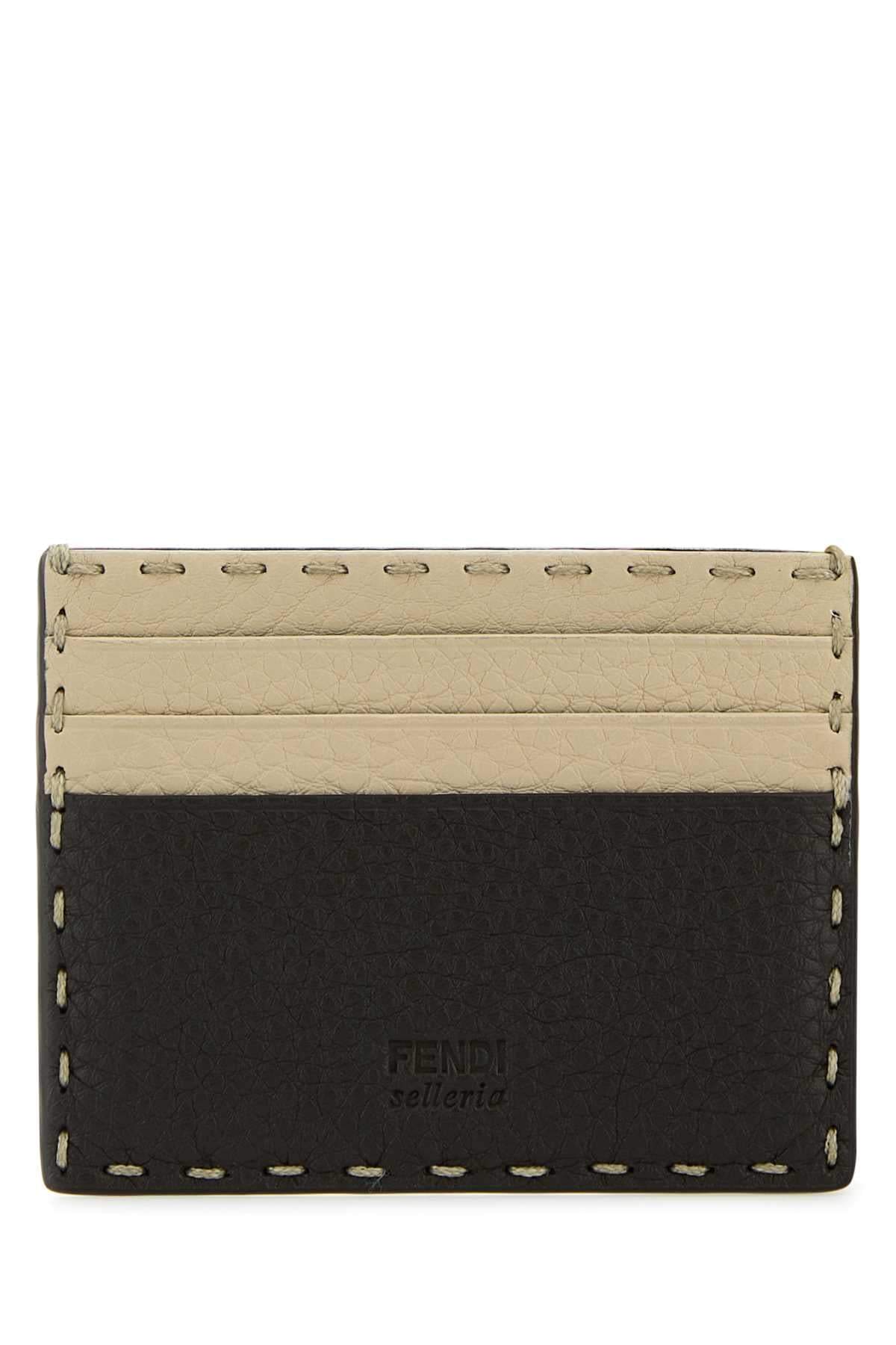 Fendi Men Two-Tone Leather Sellerie Card Holder FENDI