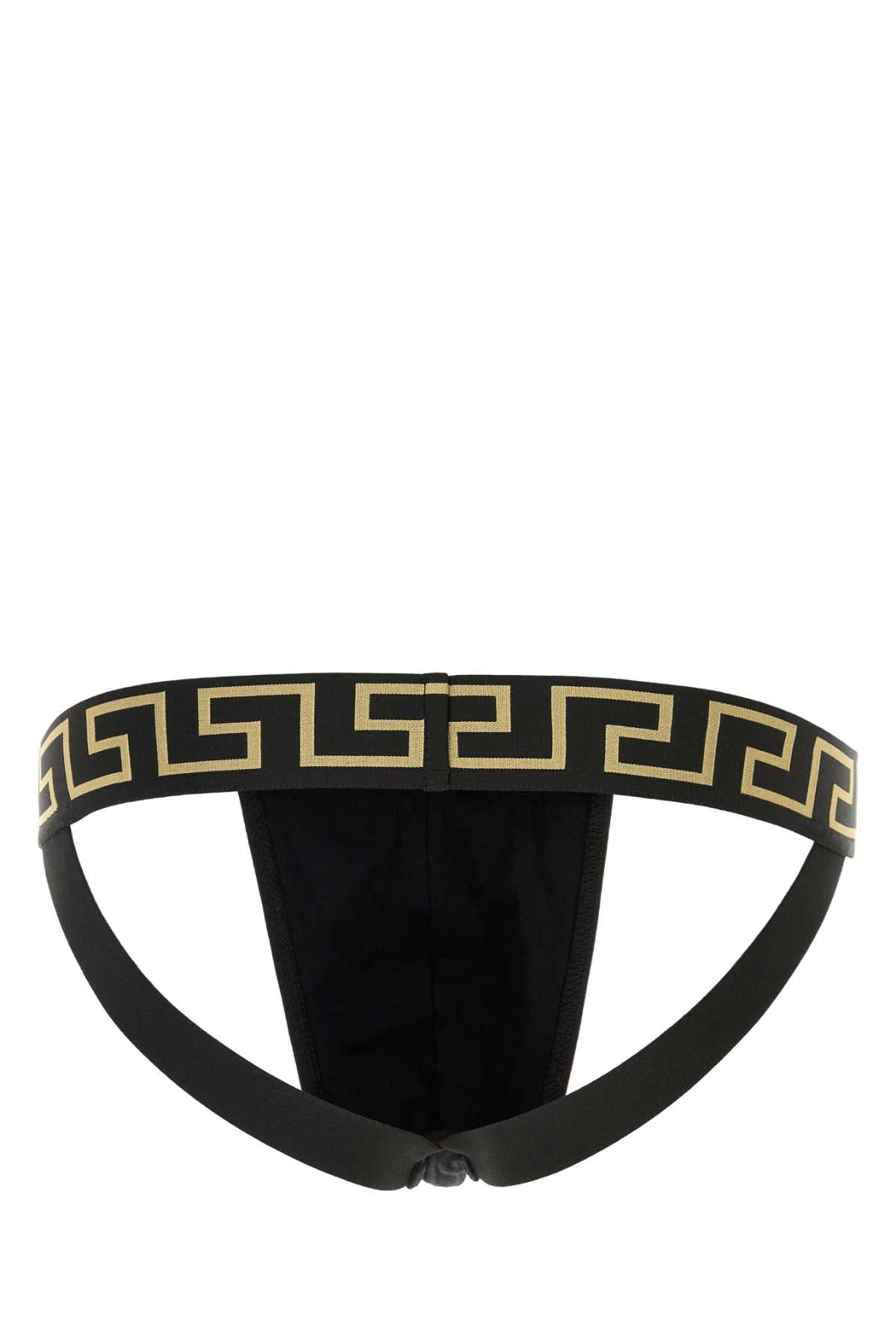Versace Men Black Stretch Cotton Brief VERSACE