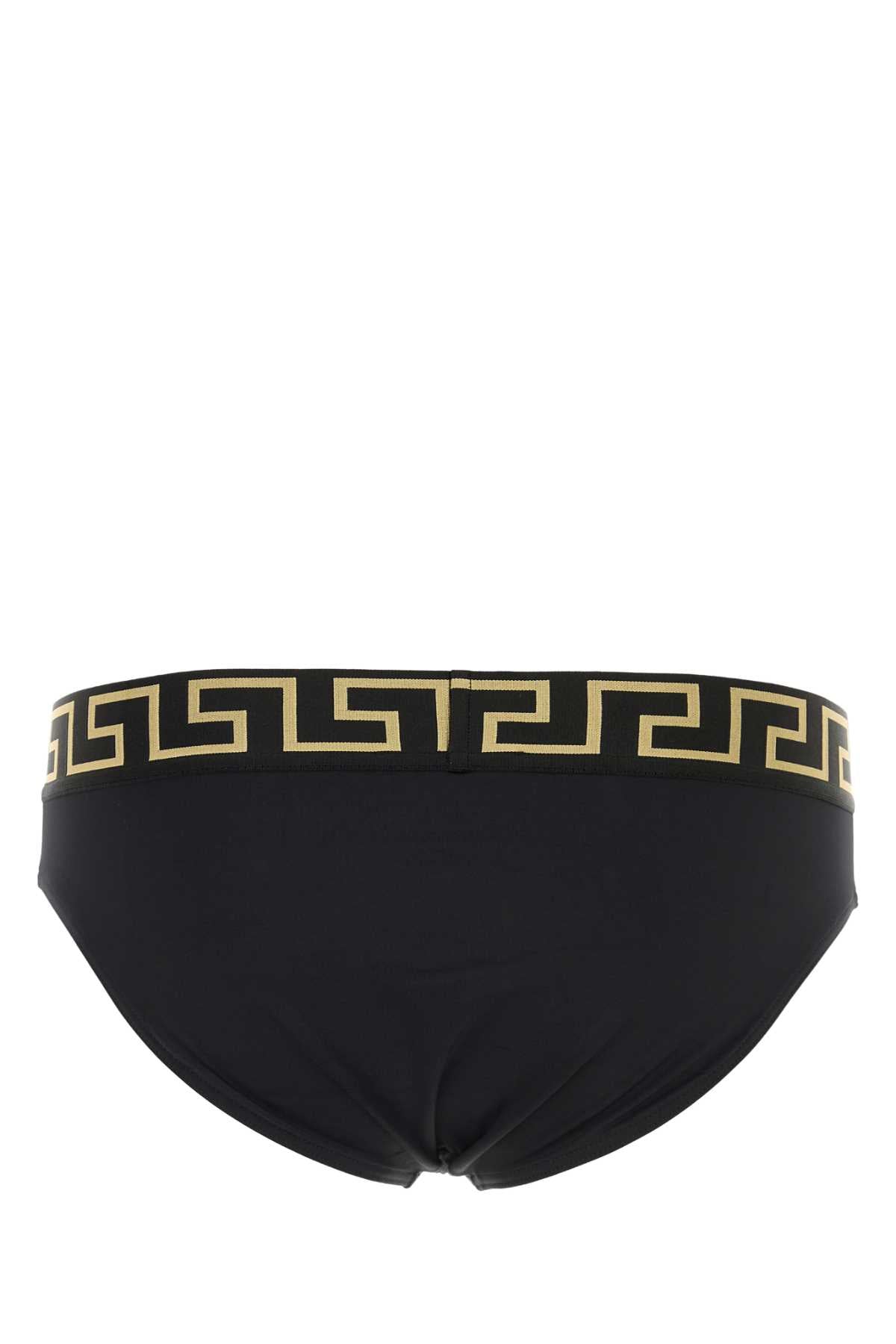 Versace Men Black Stretch Nylon Swimming Brief VERSACE