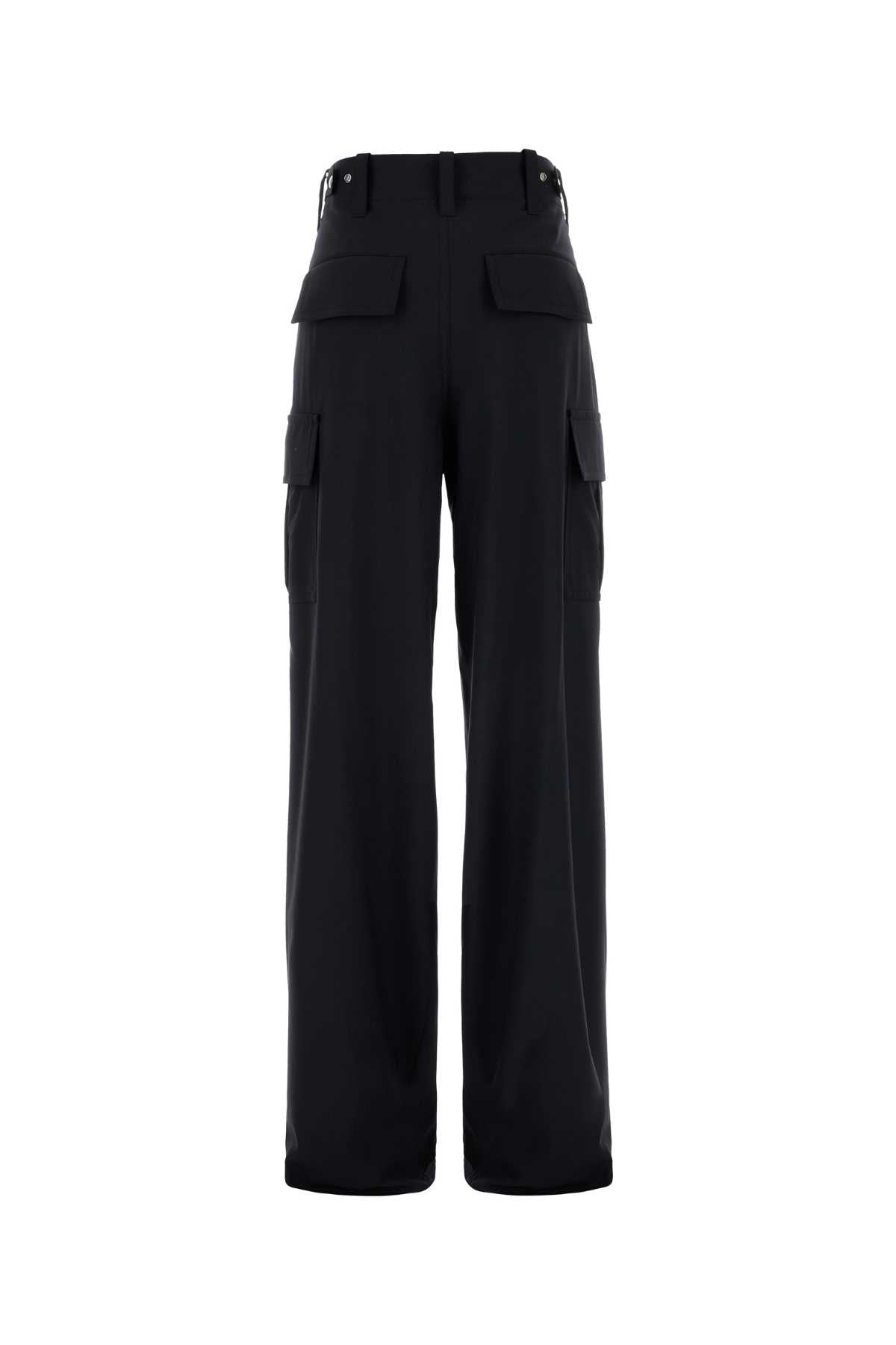 Bottega Veneta Women Midnight Blue Wool Cargo Pant BOTTEGA VENETA