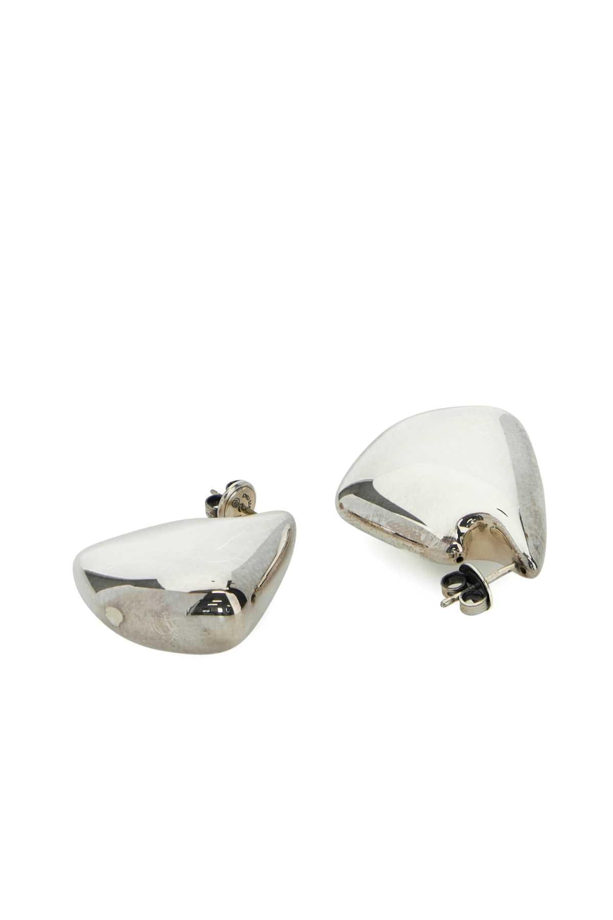 Bottega Veneta Women Silver Fin Earrings BOTTEGA VENETA