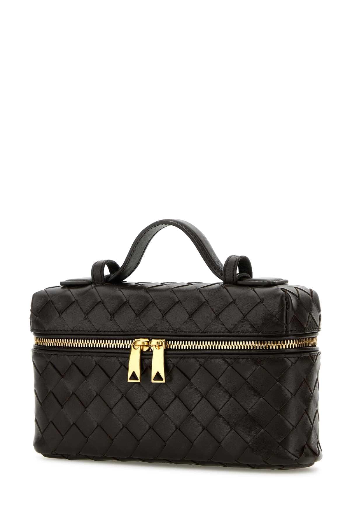 Bottega Veneta Women Dark Brown Leather Bang Bang Handbag BOTTEGA VENETA