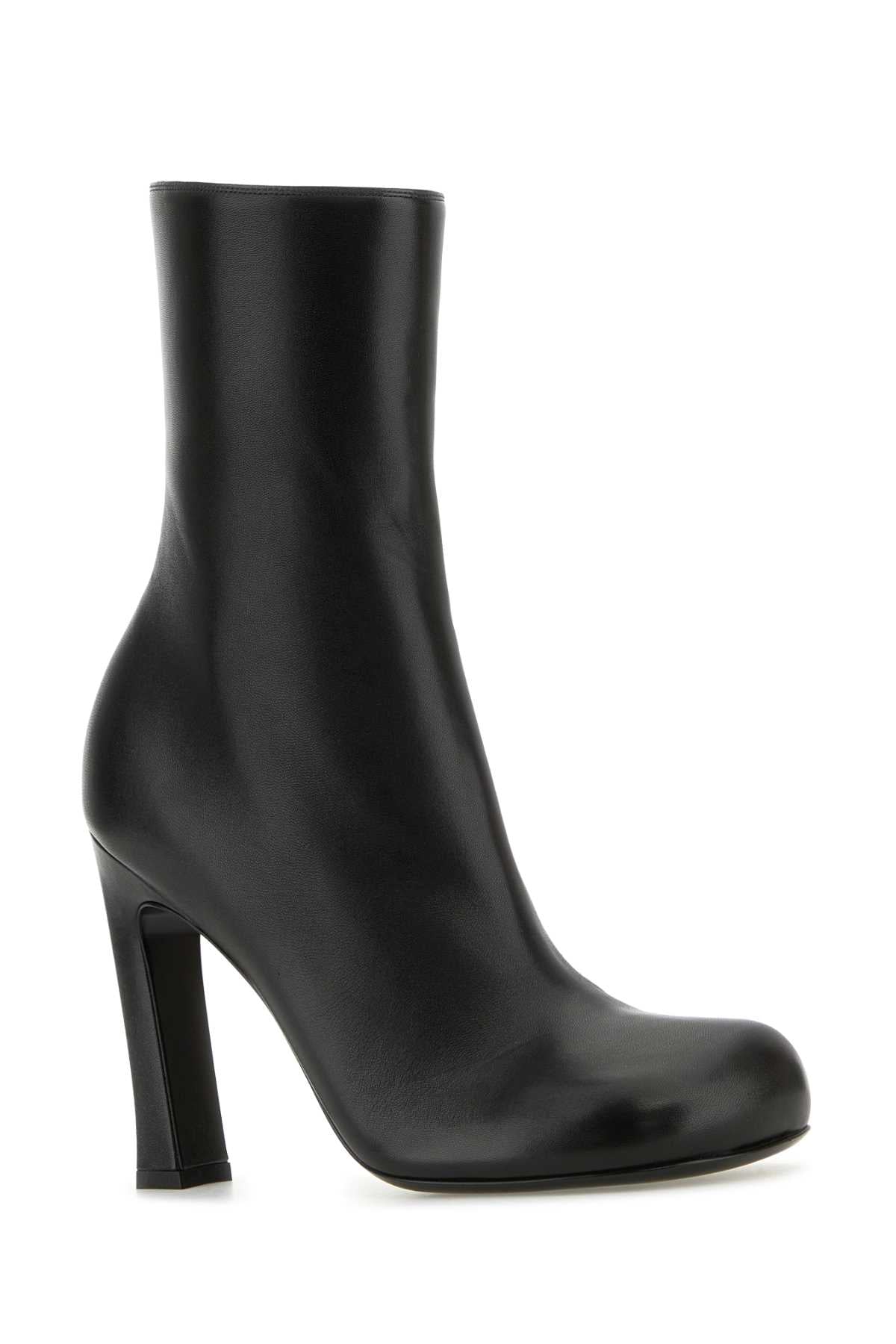 Bottega Veneta Women Black Leather Nico Ankle Boots BOTTEGA VENETA