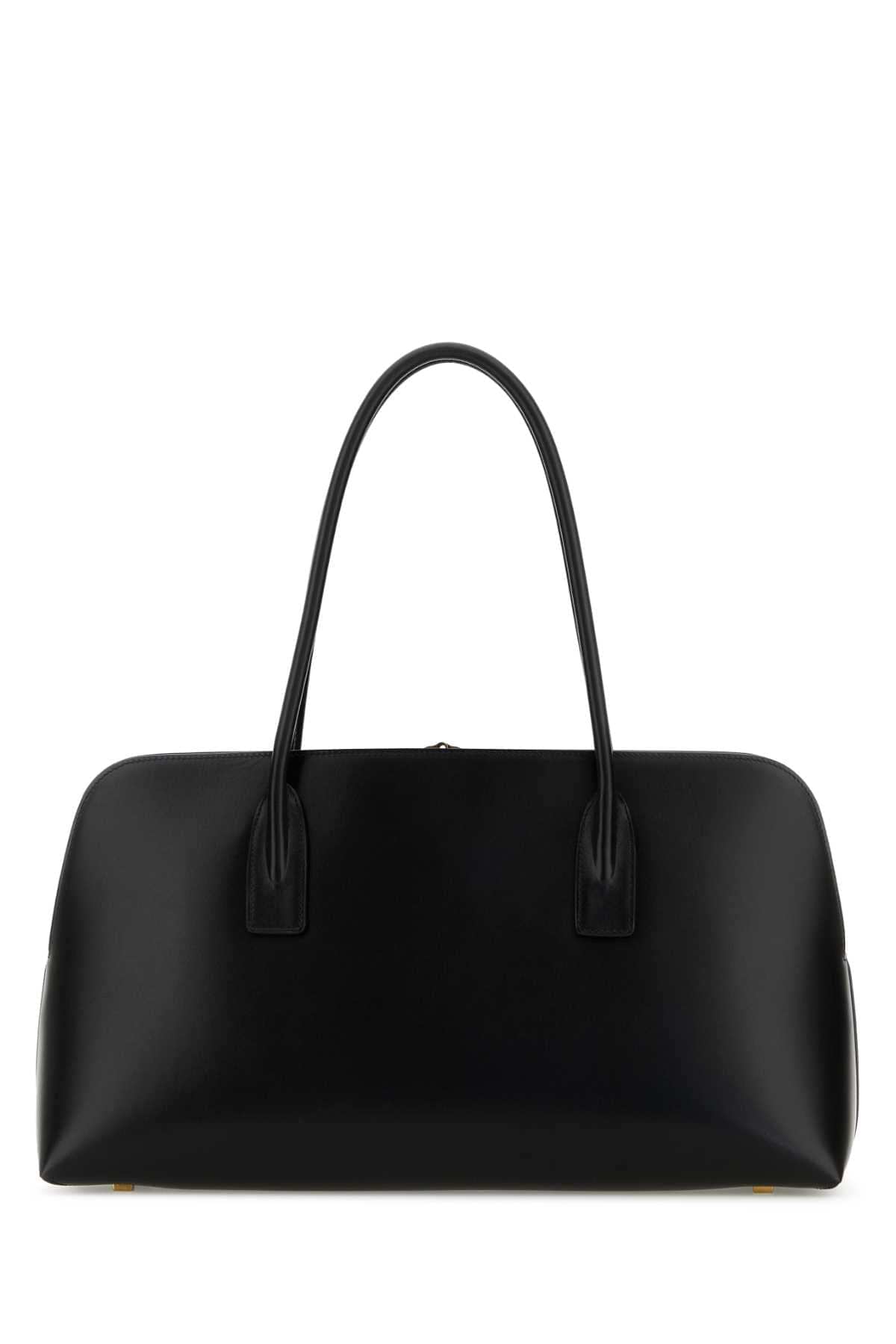 Saint Laurent Women Black Leather Shopping Bag SAINT LAURENT