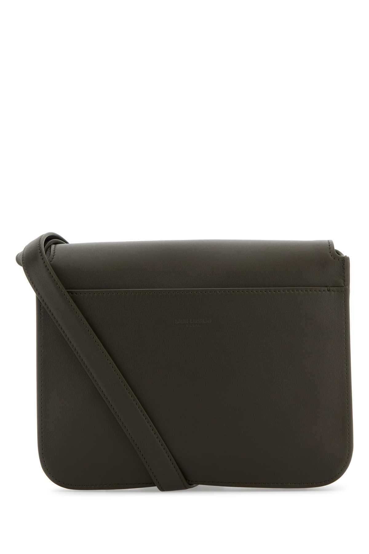 Saint Laurent Women Bottle Green Leather Niki Crossbody Bag SAINT LAURENT