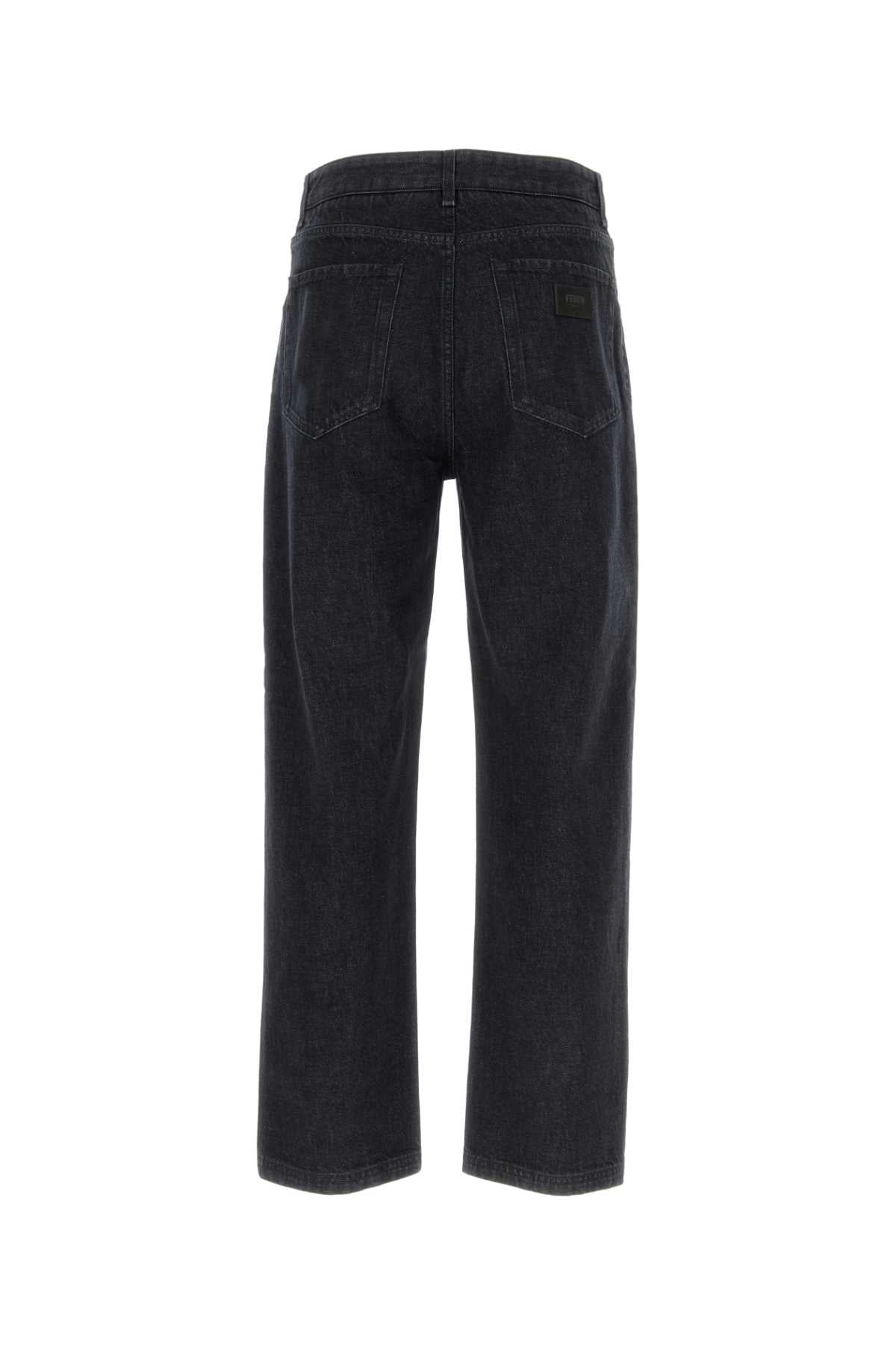 Fendi Men Black Denim Jeans FENDI
