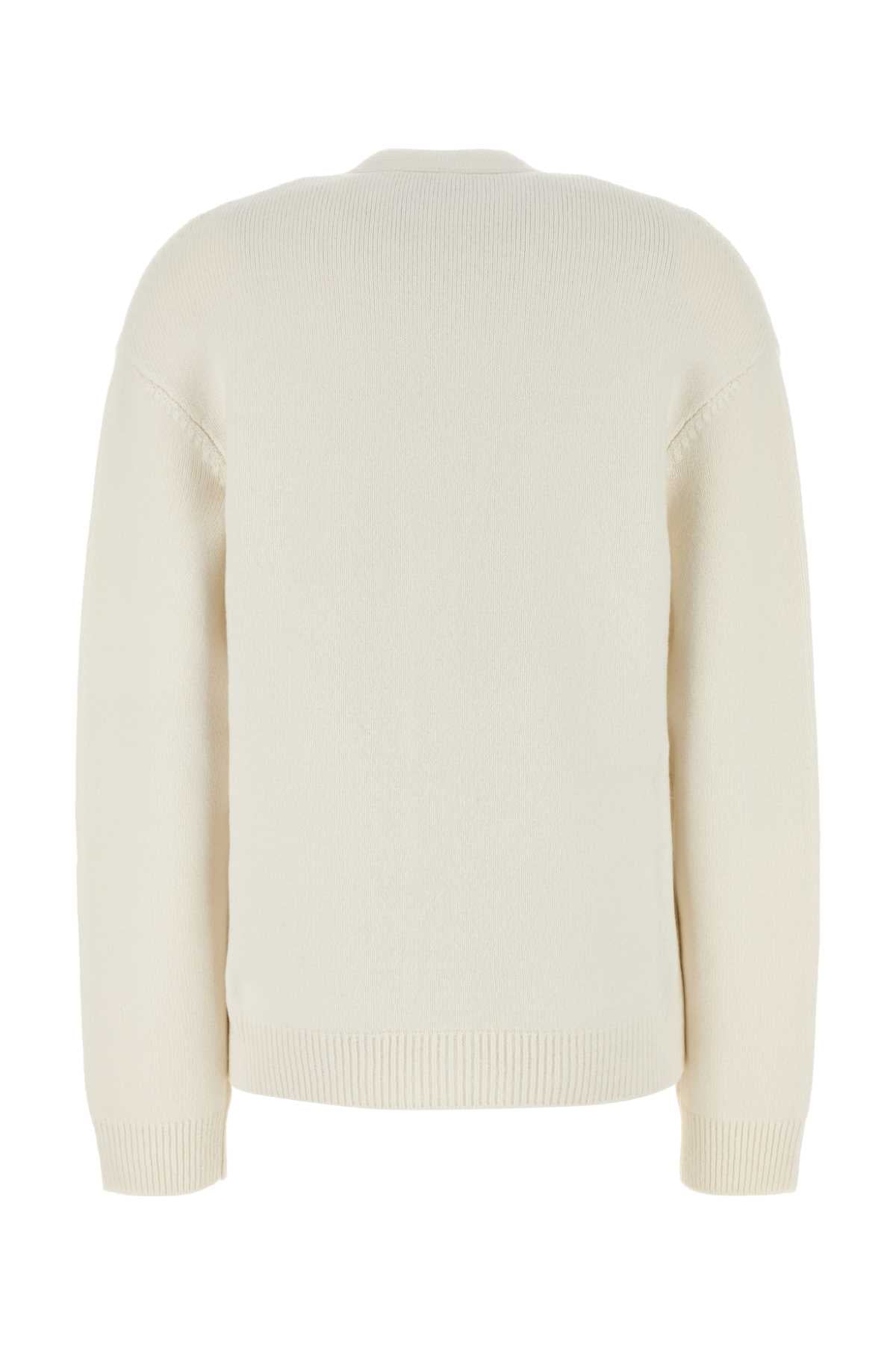 Fendi Women White Cashmere Blend Cardigan FENDI