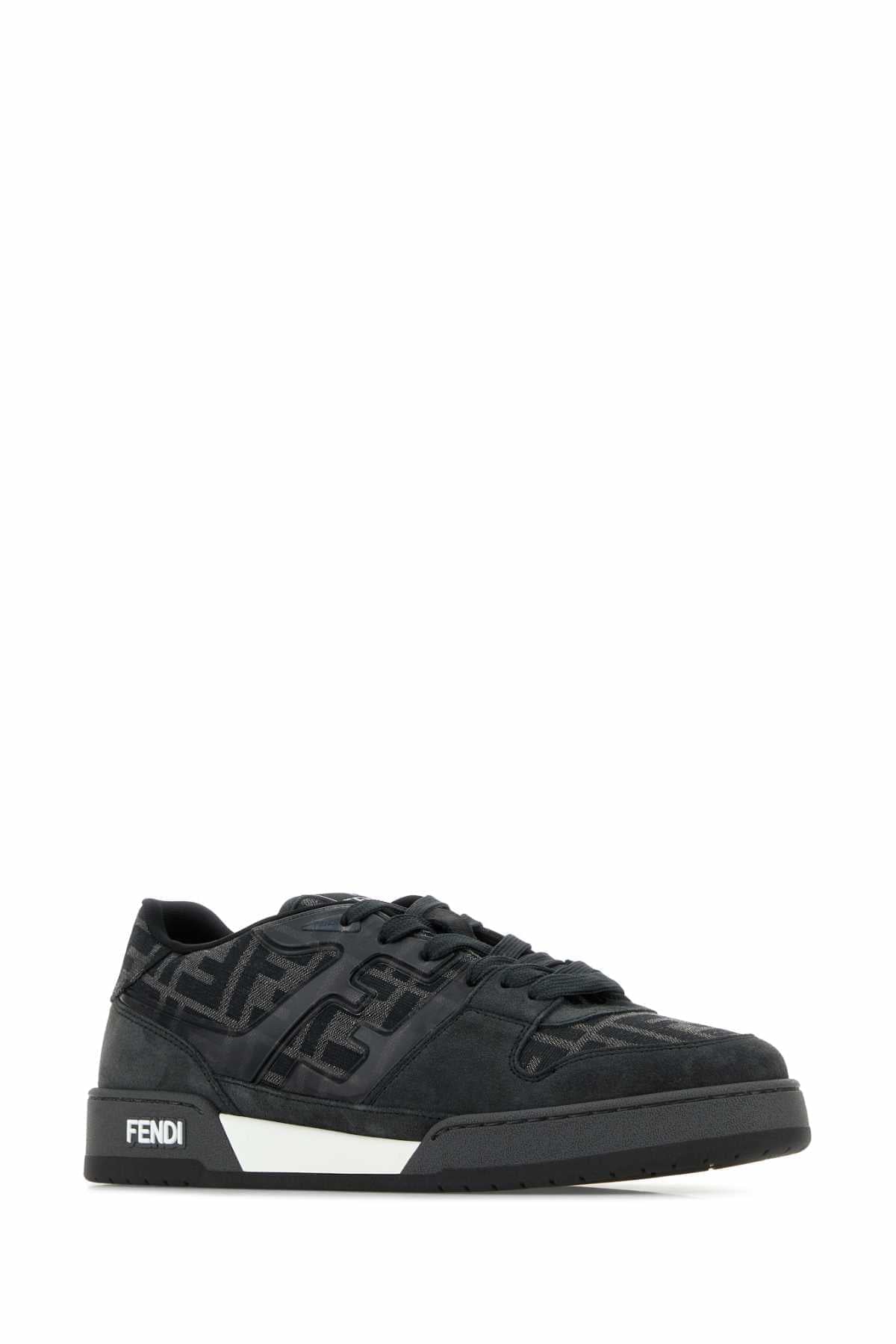 Fendi Men Embroidered Match Sneakers FENDI