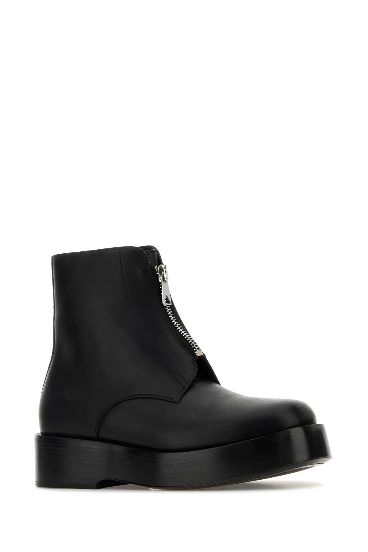 Bottega Veneta Men Black Leather Torino Ankle Boots BOTTEGA VENETA