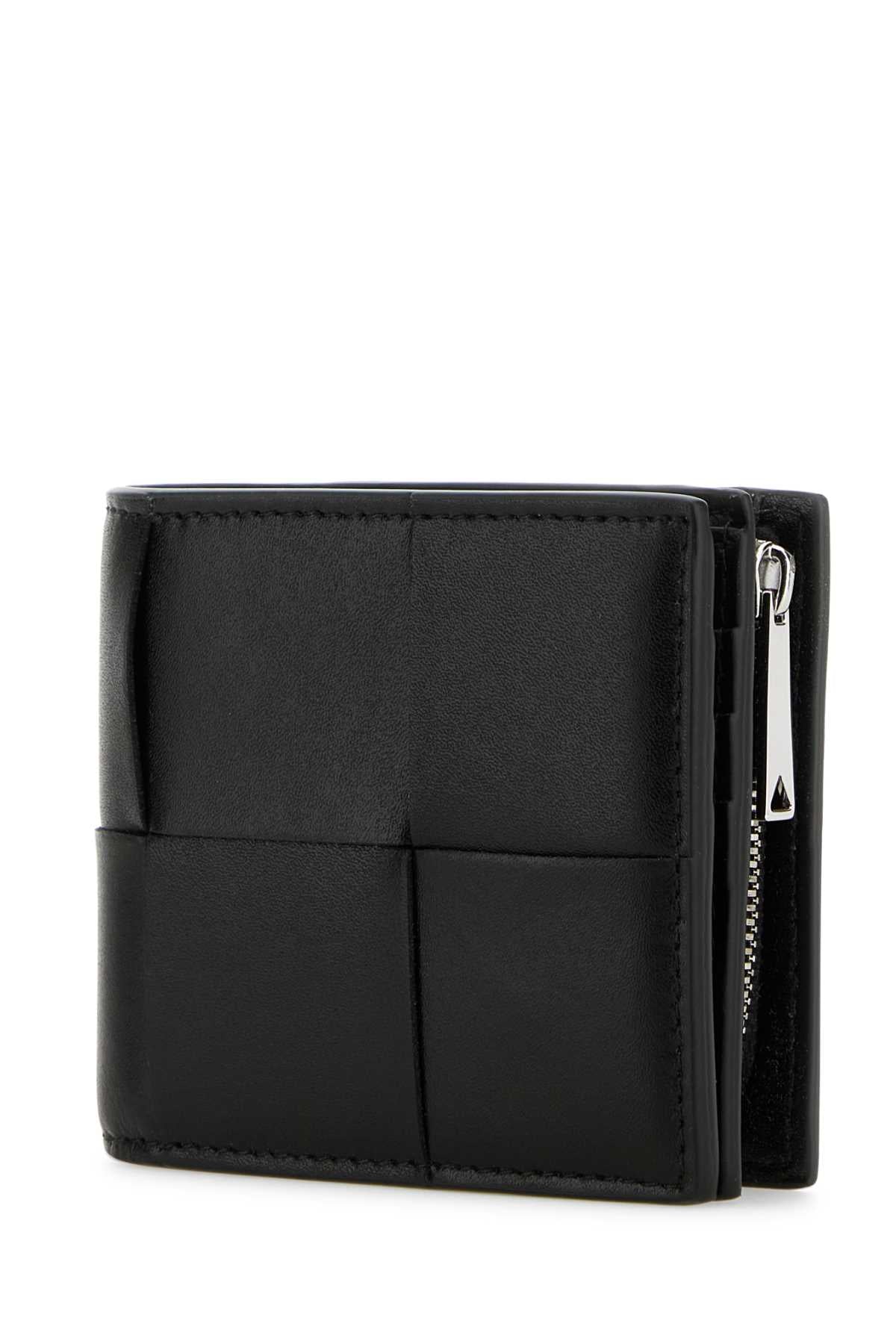 Bottega Veneta Men Black Leather Small Cassette Wallet BOTTEGA VENETA