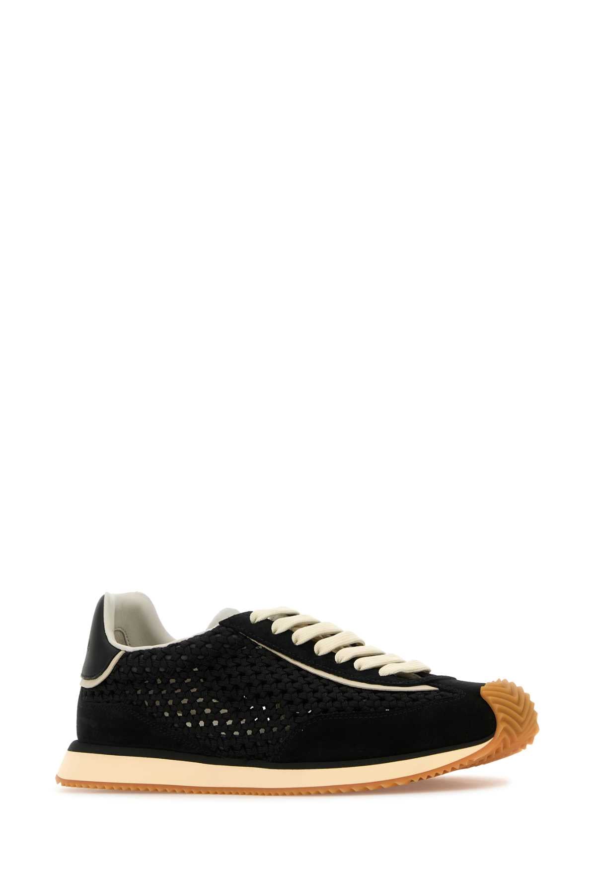 Dolce & Gabbana Men Black Fabric Dg Cushion Sneakers DOLCE & GABBANA