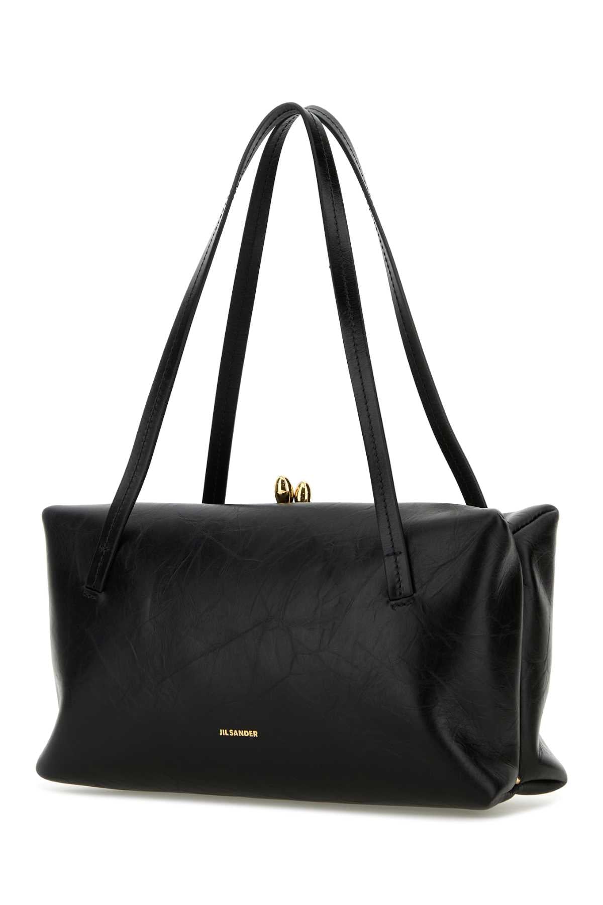 Jil Sander Women Black Leather Goji Pillow Handbag JIL SANDER