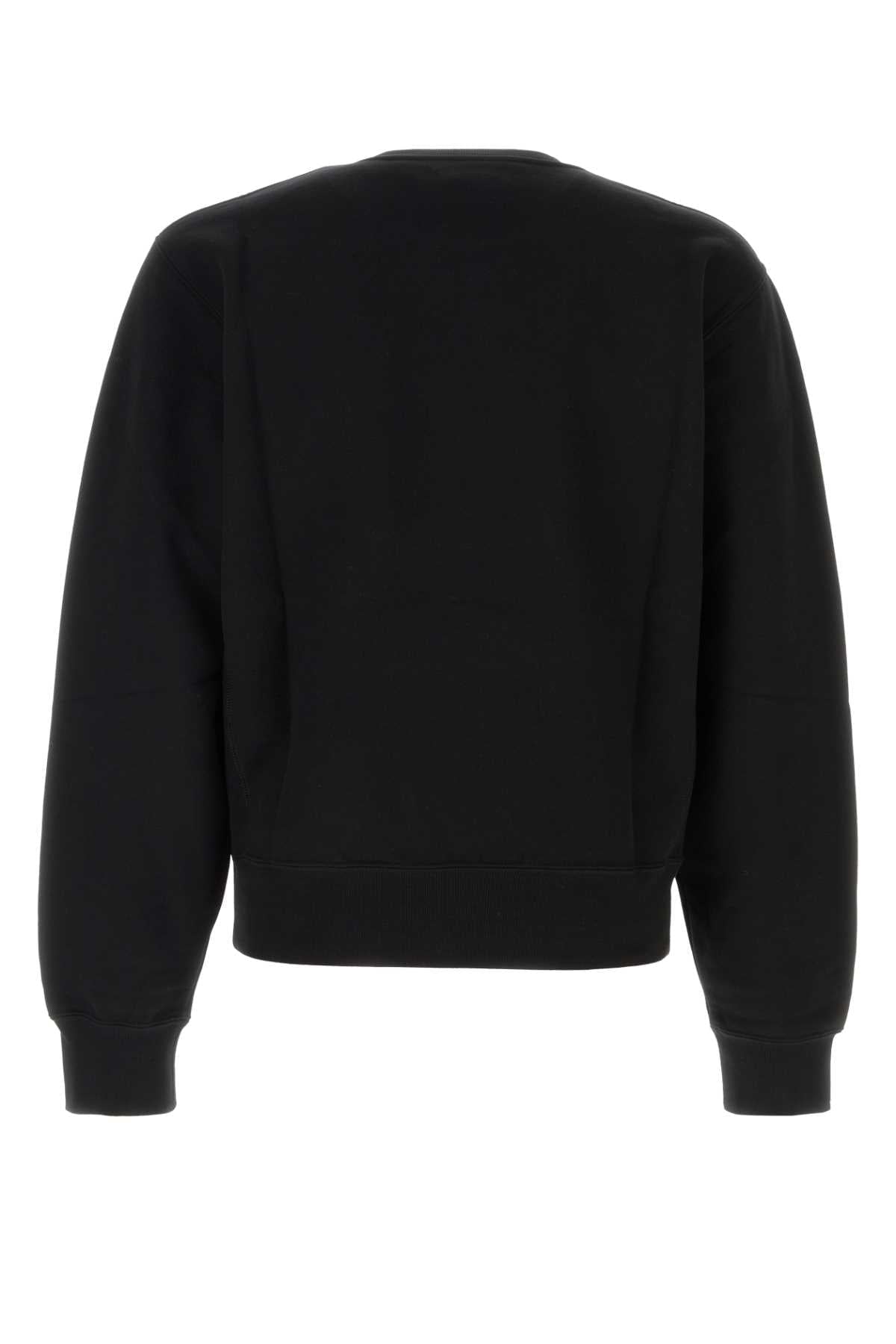 Saint Laurent Men Black Cotton Sweatshirt SAINT LAURENT