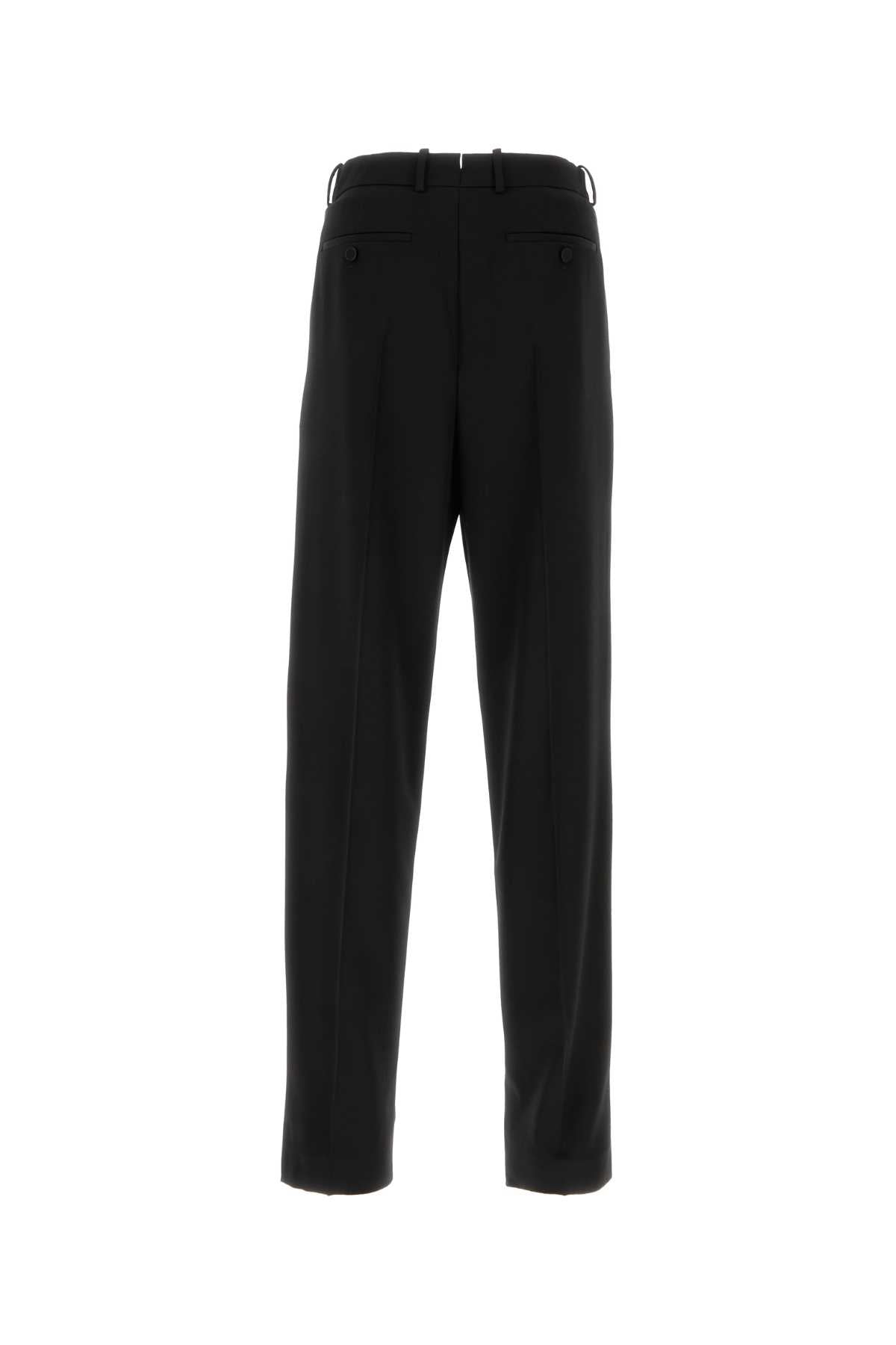 Saint Laurent Men Black Wool Pant SAINT LAURENT
