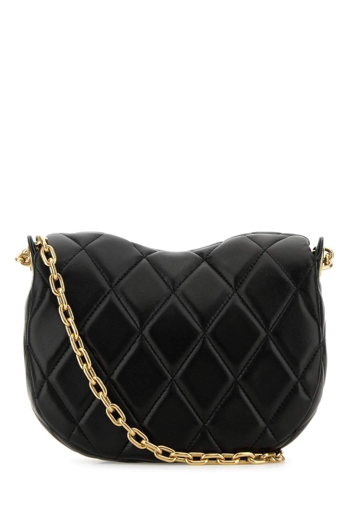 Burberry Women Black Leather Rocking Horse Shoulder Bag BURBERRY
