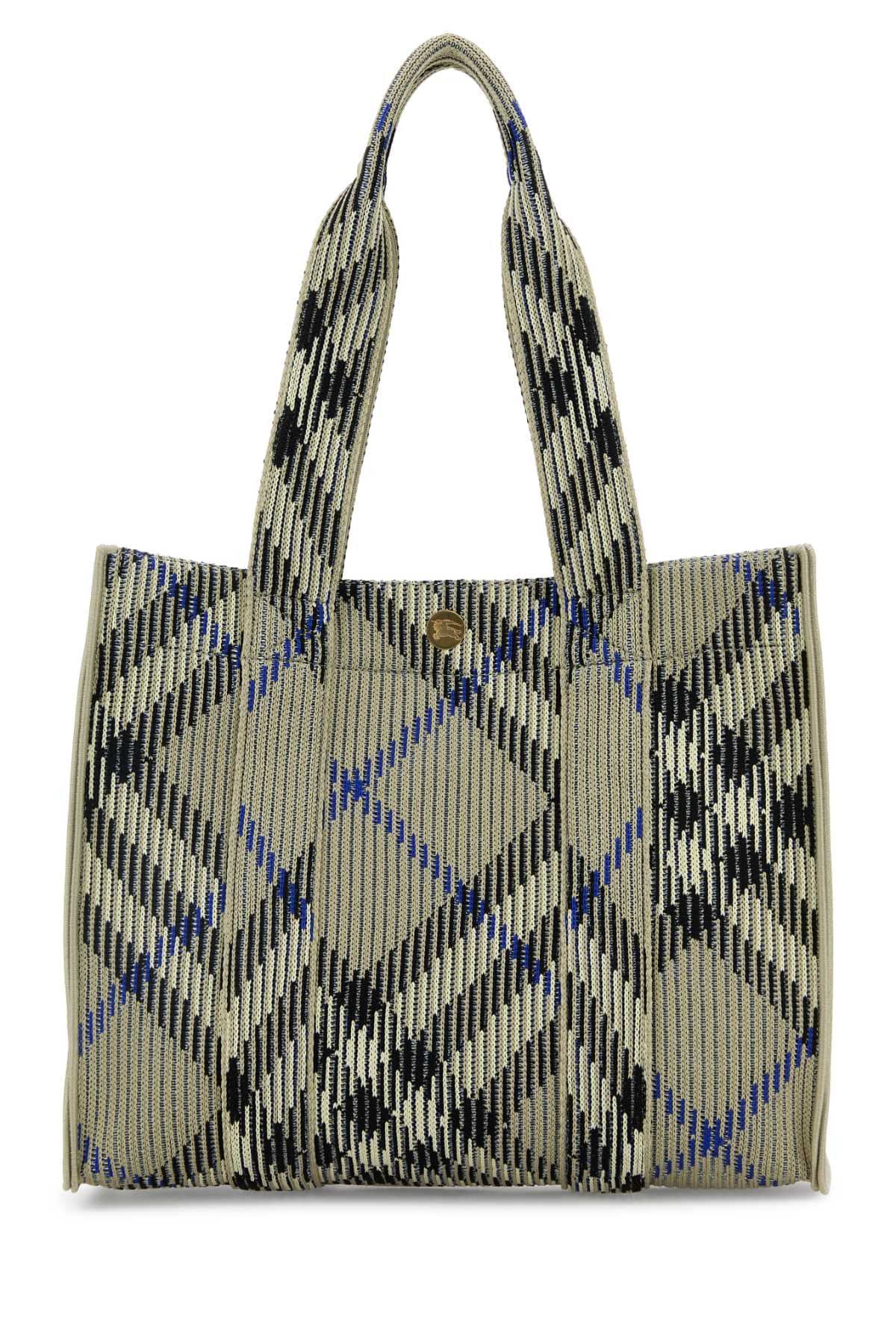Burberry Women Embroidered Canvas Shopping Bag BURBERRY