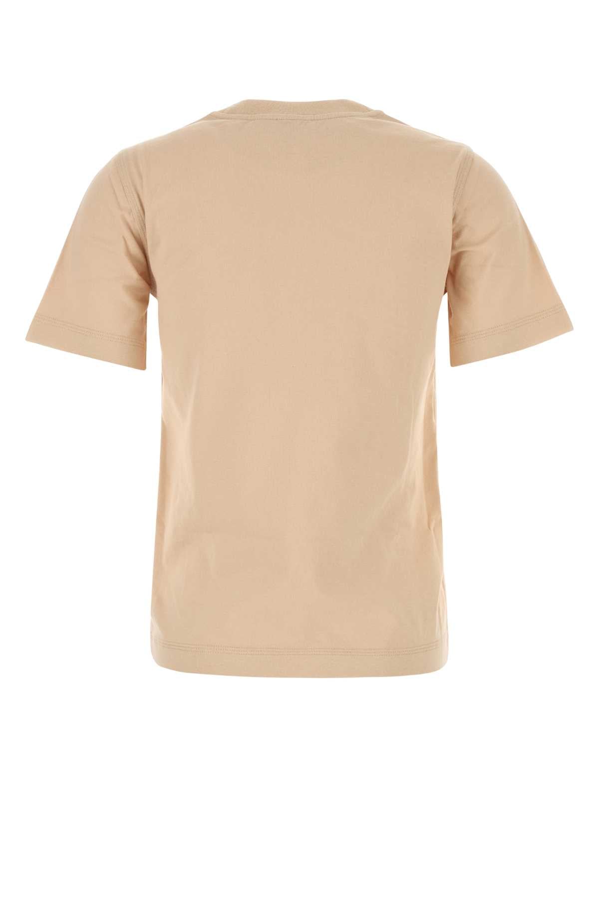 Burberry Women Skin Pink Cotton T-Shirt BURBERRY