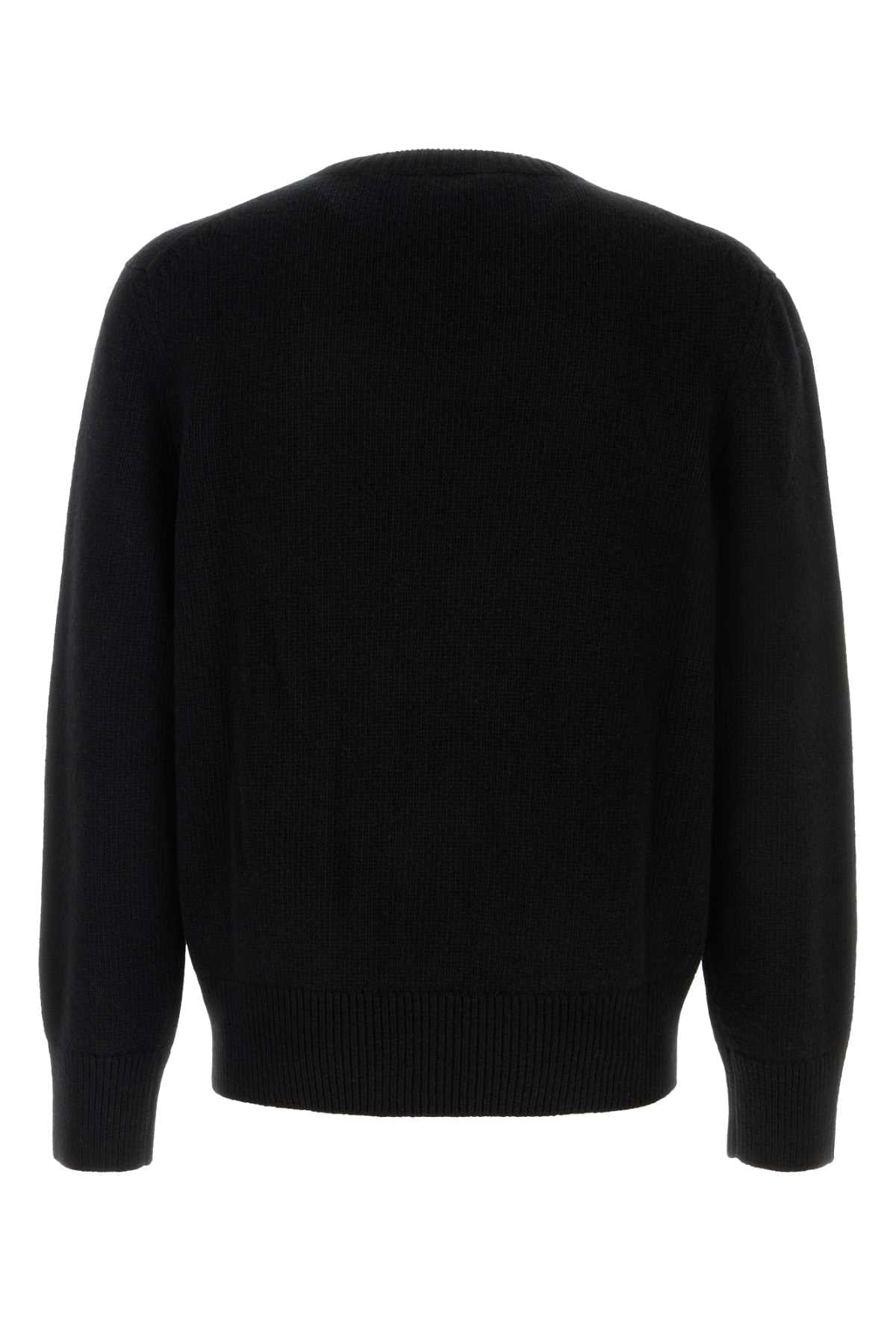 Burberry Men Black Wool Blend Sweater BURBERRY