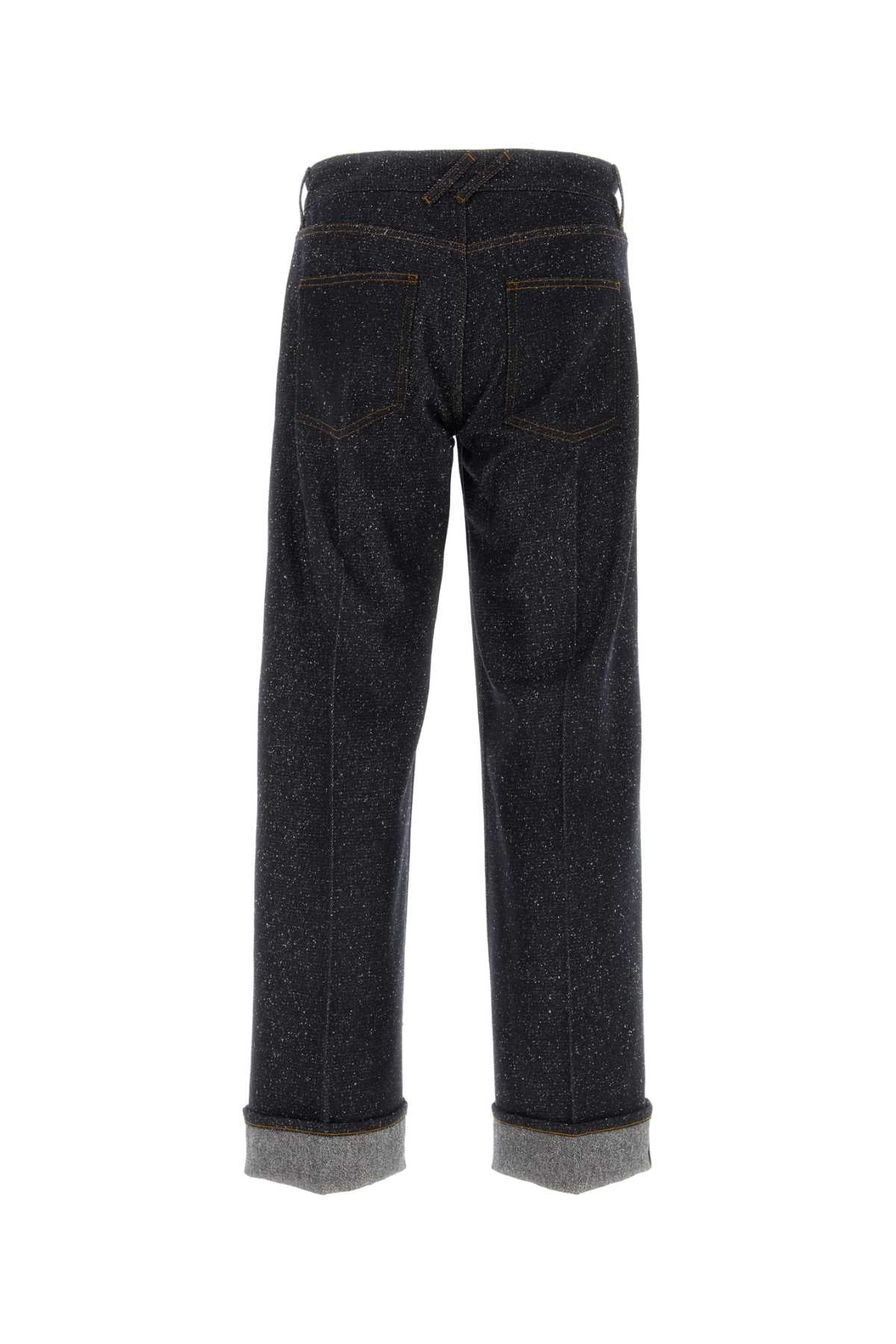 Burberry Men Melange Blue Denim Jeans BURBERRY