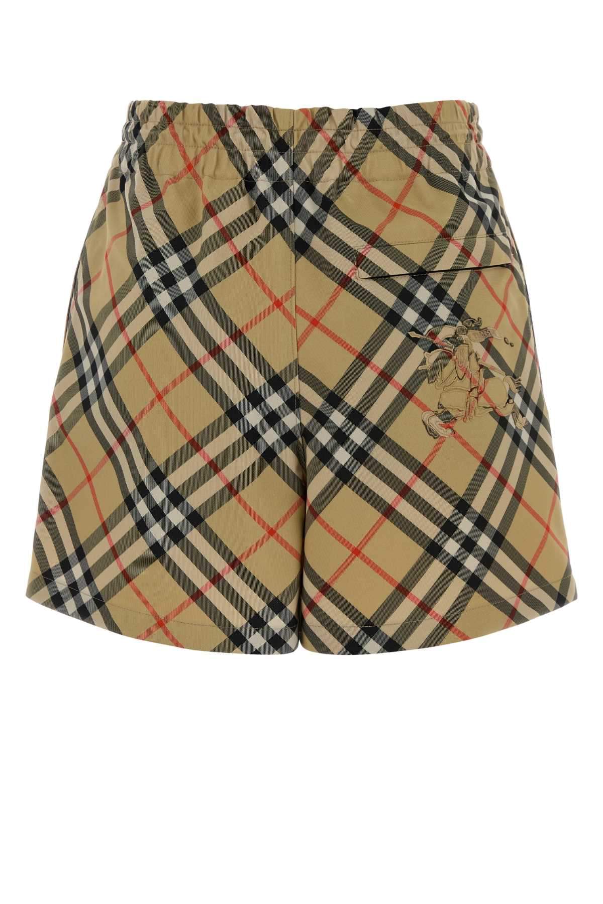 Burberry Women Embroidered Canvas Shorts BURBERRY