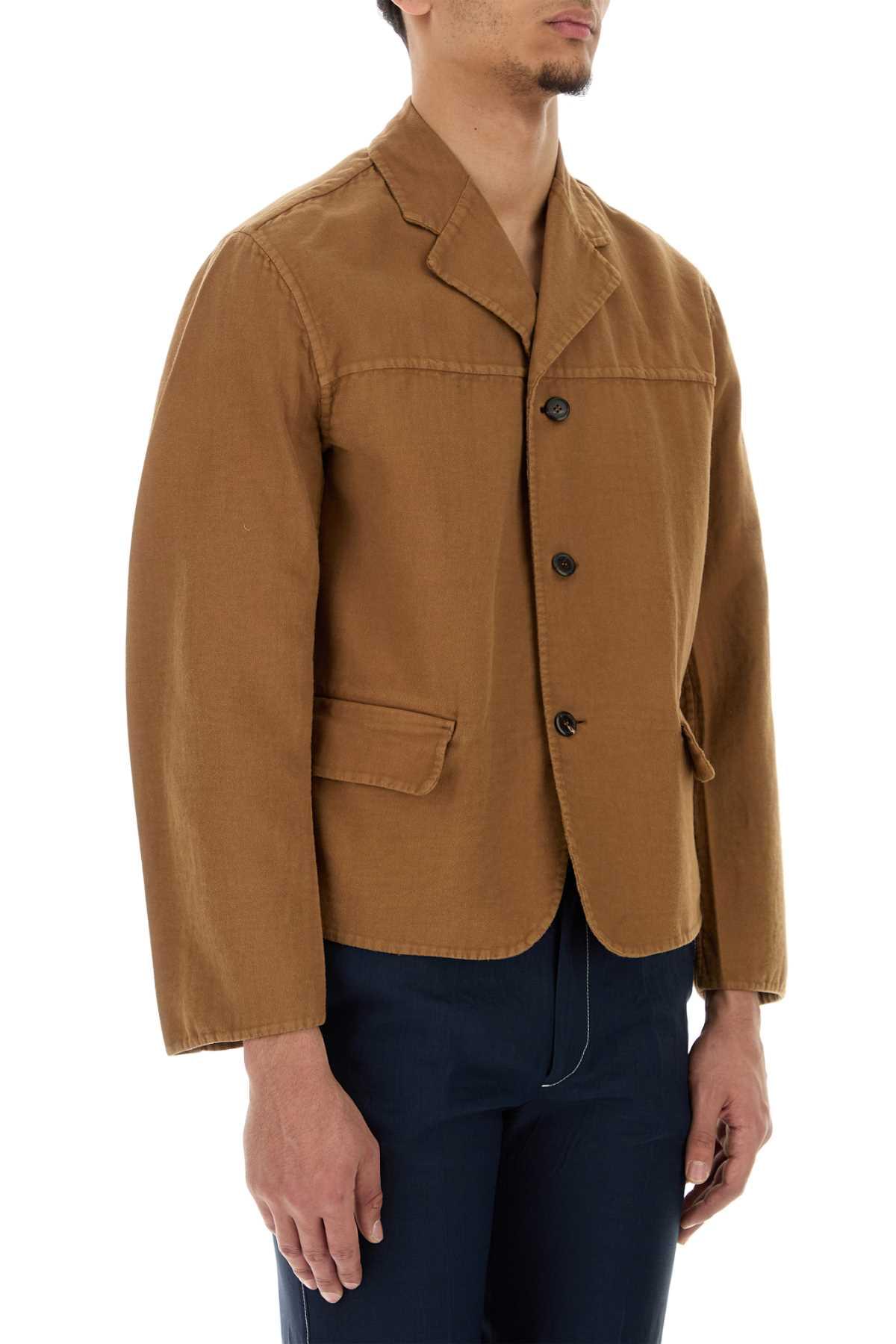 Prada Men Biscuit Cotton Blazer PRADA