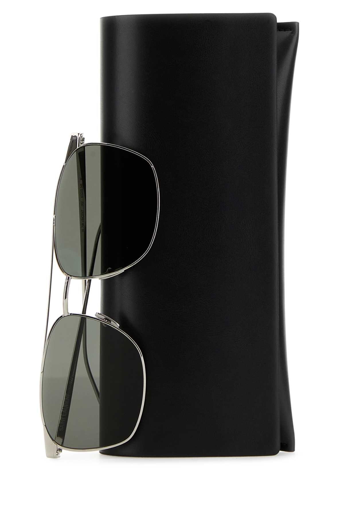 Saint Laurent Men Silver Metal Sl 796 Sunglasses SAINT LAURENT