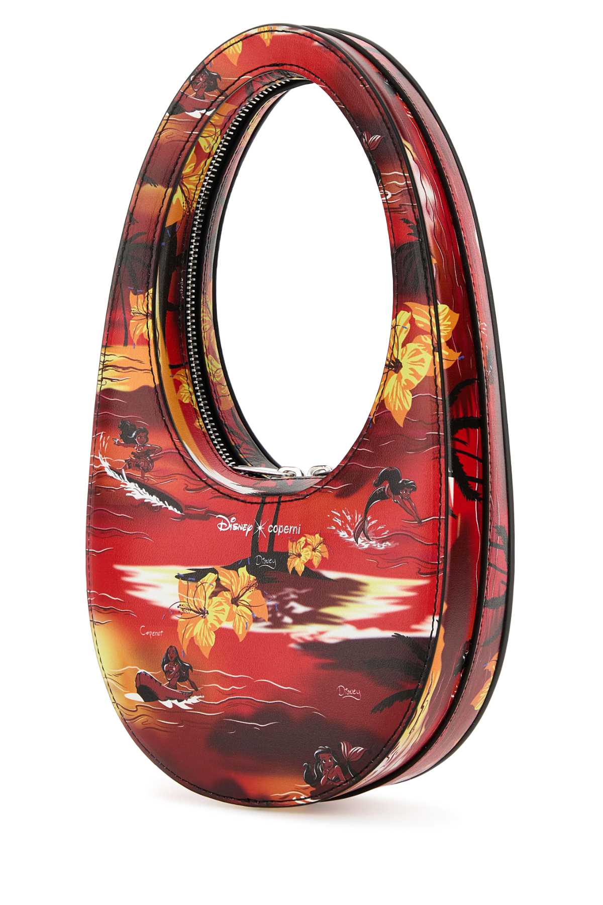 Coperni Women Printed Synthetic Leather Disney X Coperni Mini Tropical Swipe Handbag COPERNI