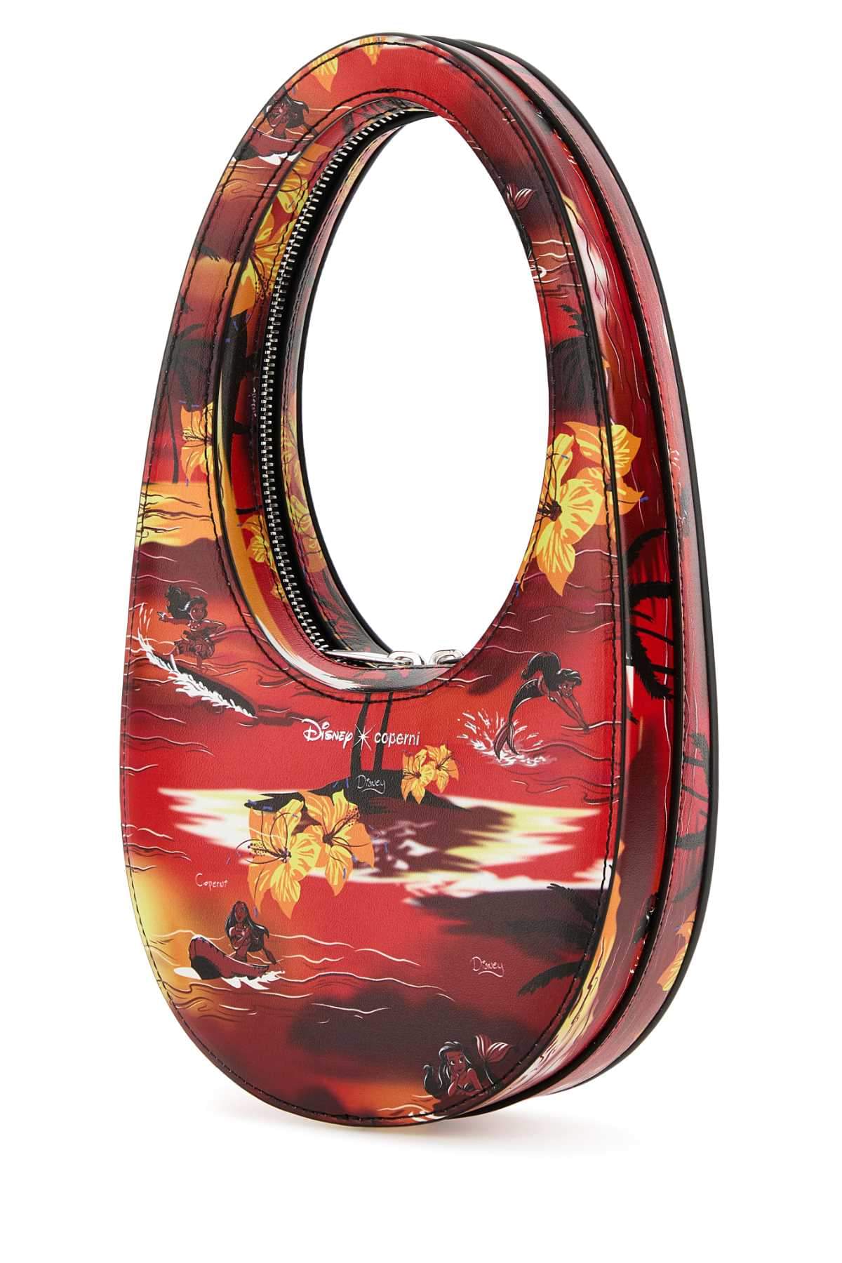 Coperni Women Printed Synthetic Leather Disney X Coperni Mini Tropical Swipe Handbag COPERNI