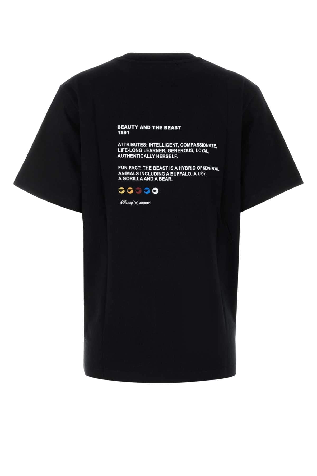 Coperni Women Black Cotton Coperni X Disney Belle T-Shirt COPERNI