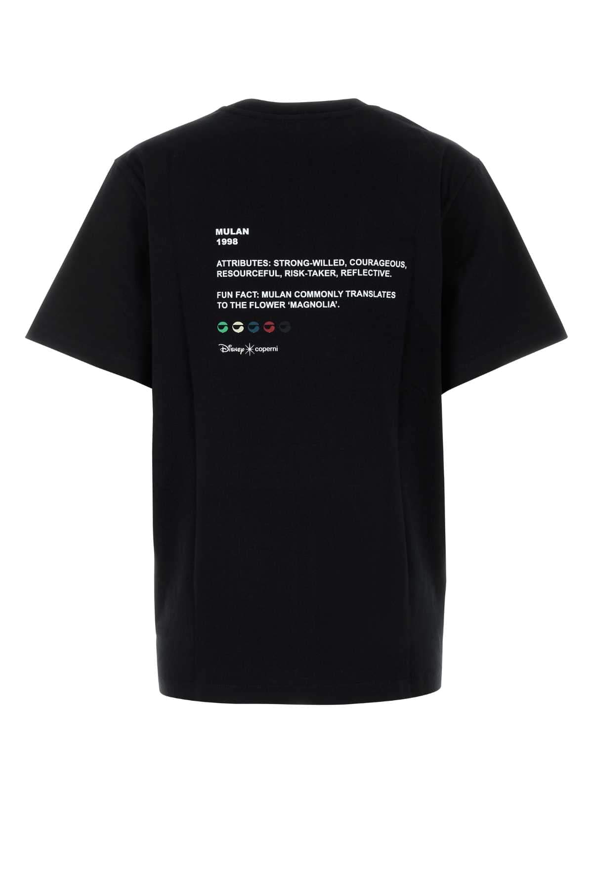 Coperni Women Black Cotton Coperni X Disney Mulan T-Shirt COPERNI