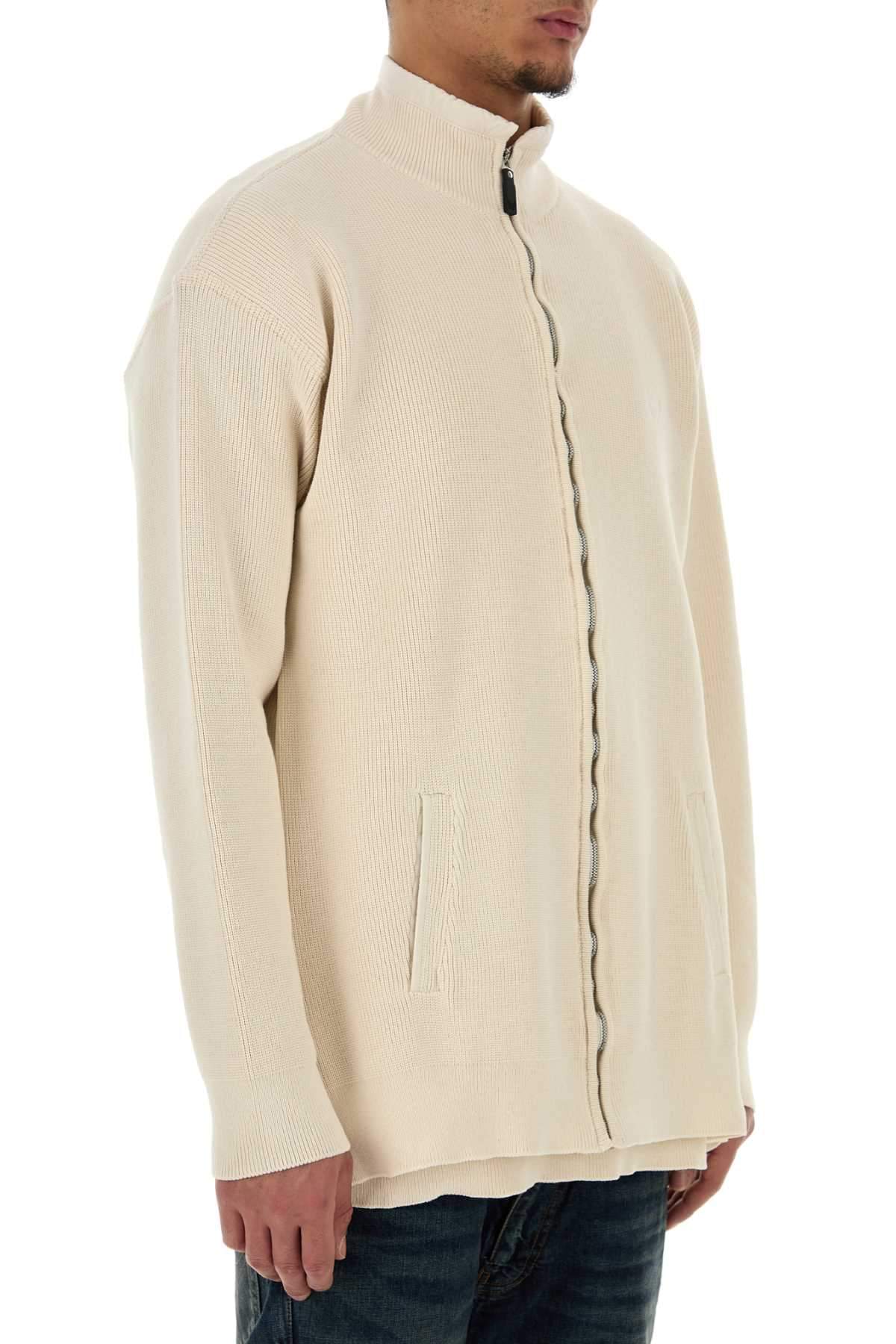 Balenciaga Men Cream Cotton And Polyester Sweater BALENCIAGA